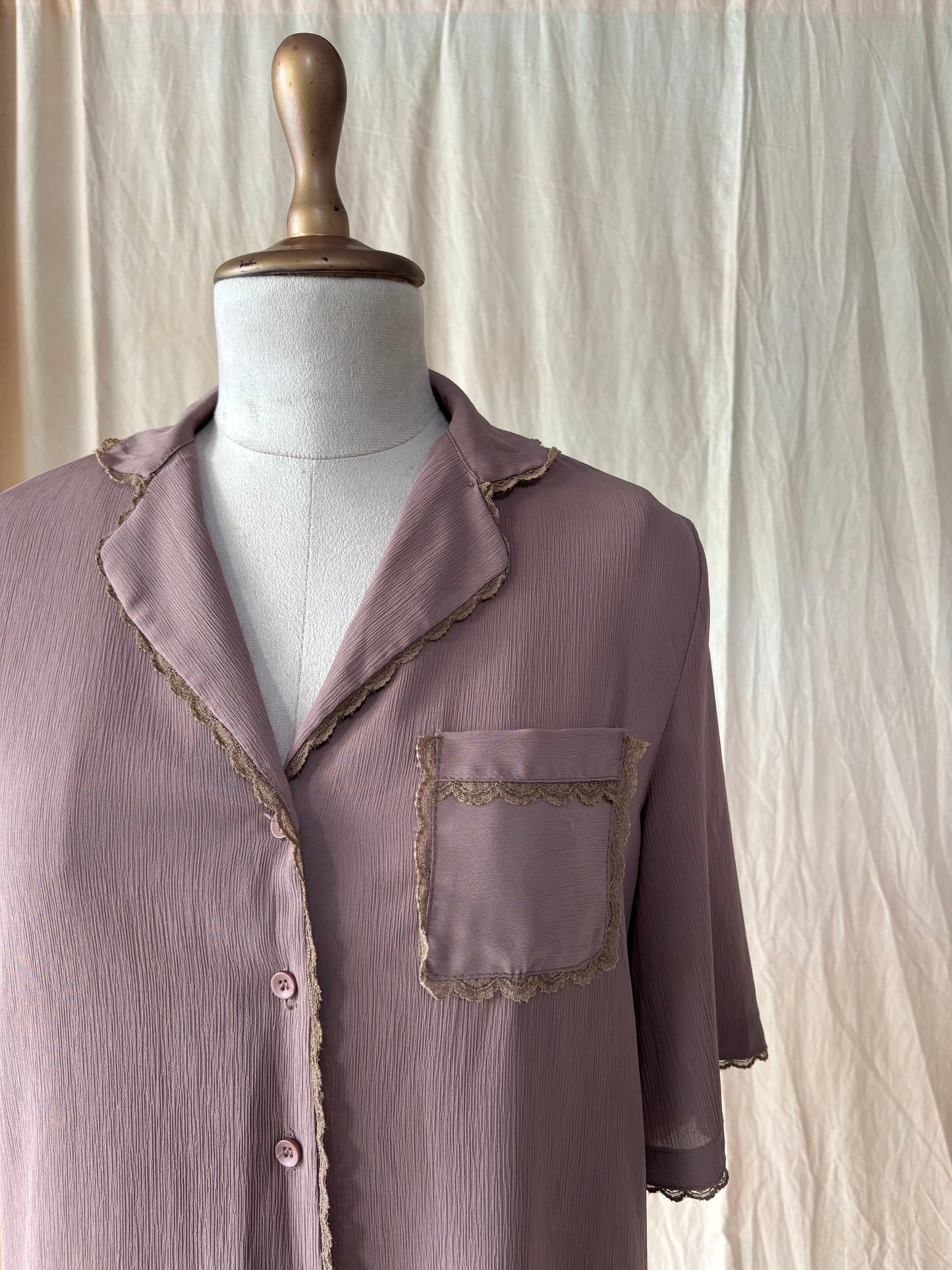 Lace detail shirt