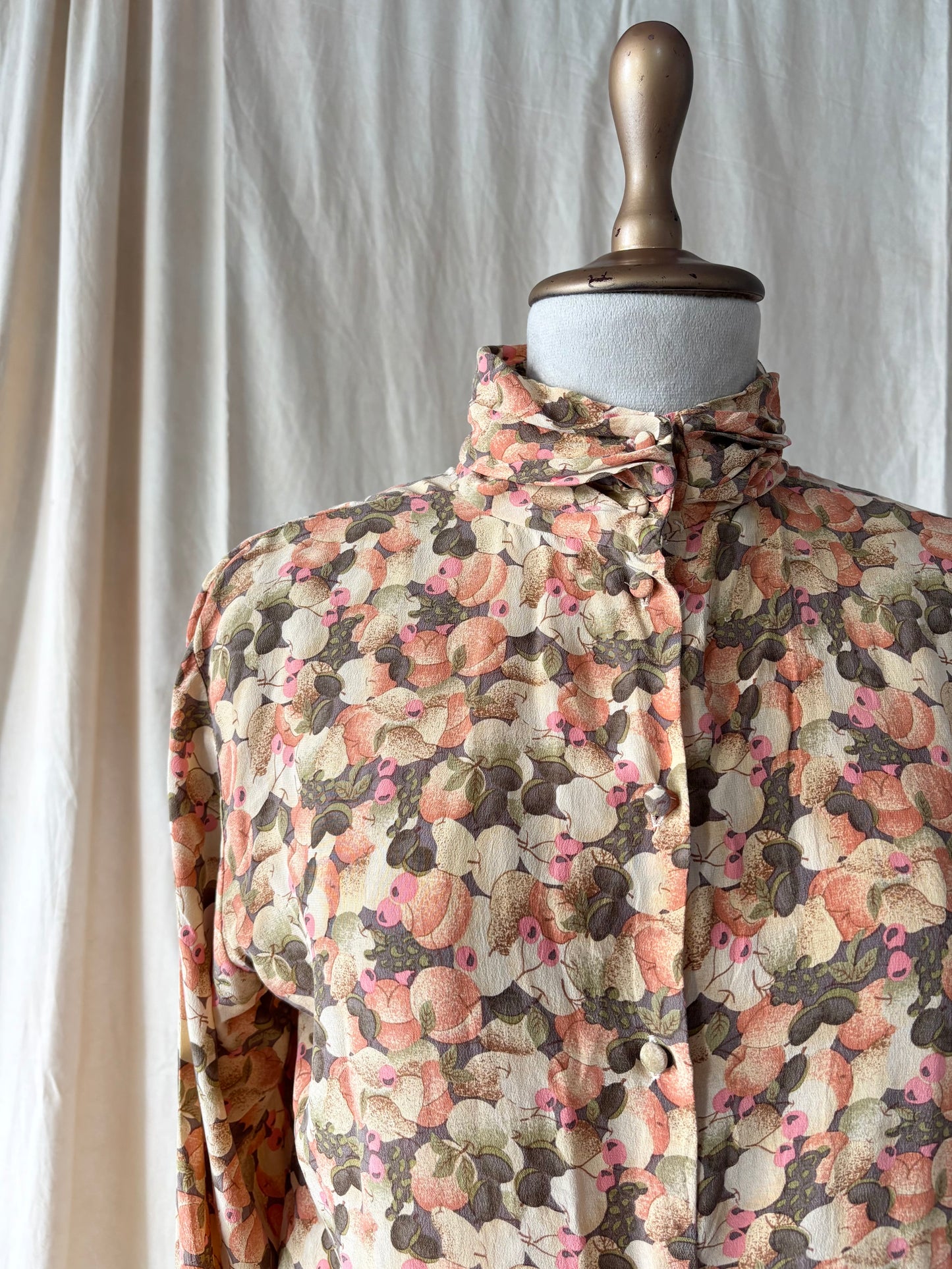 Orange printed shirt