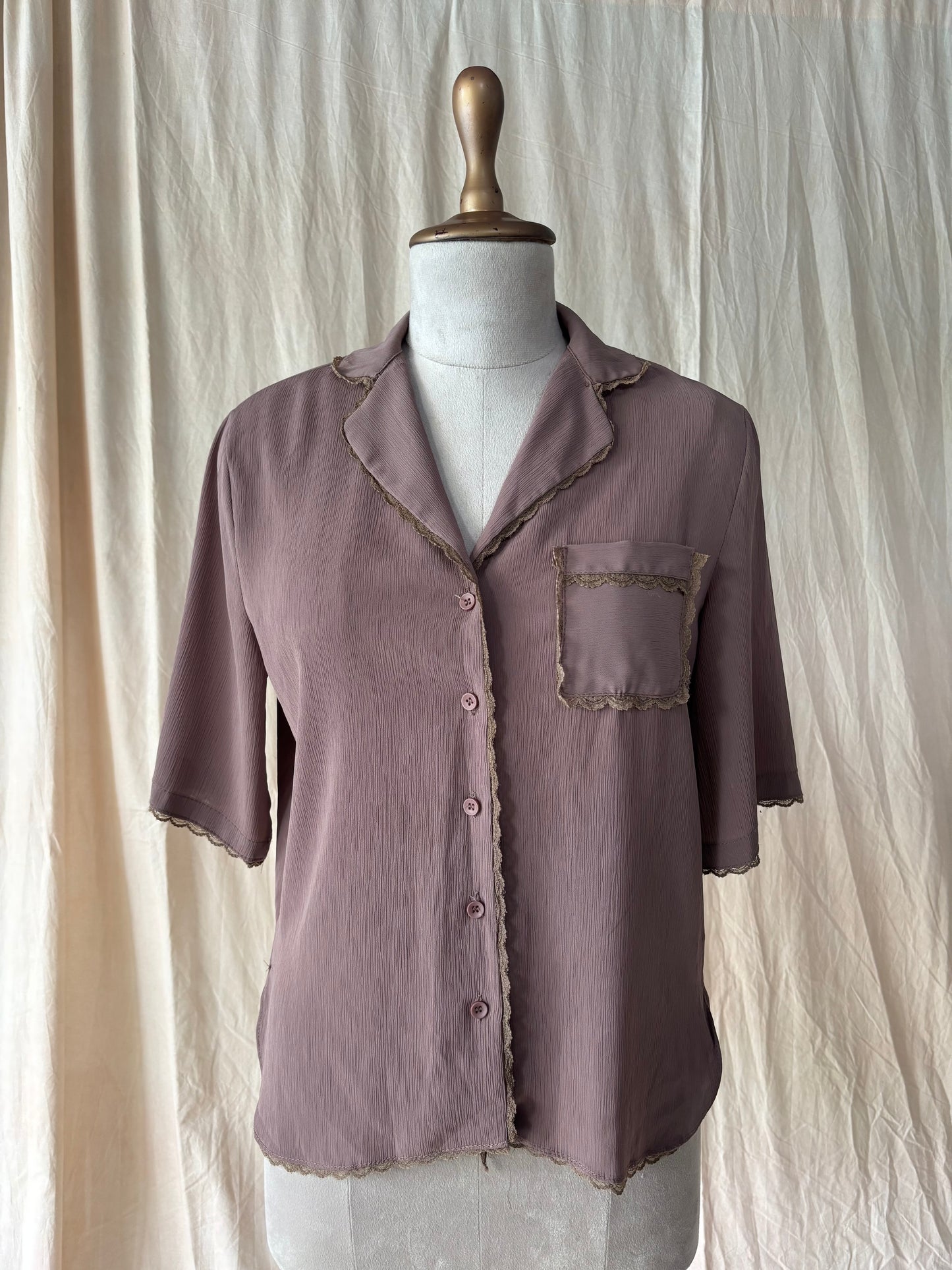 Lace detail shirt