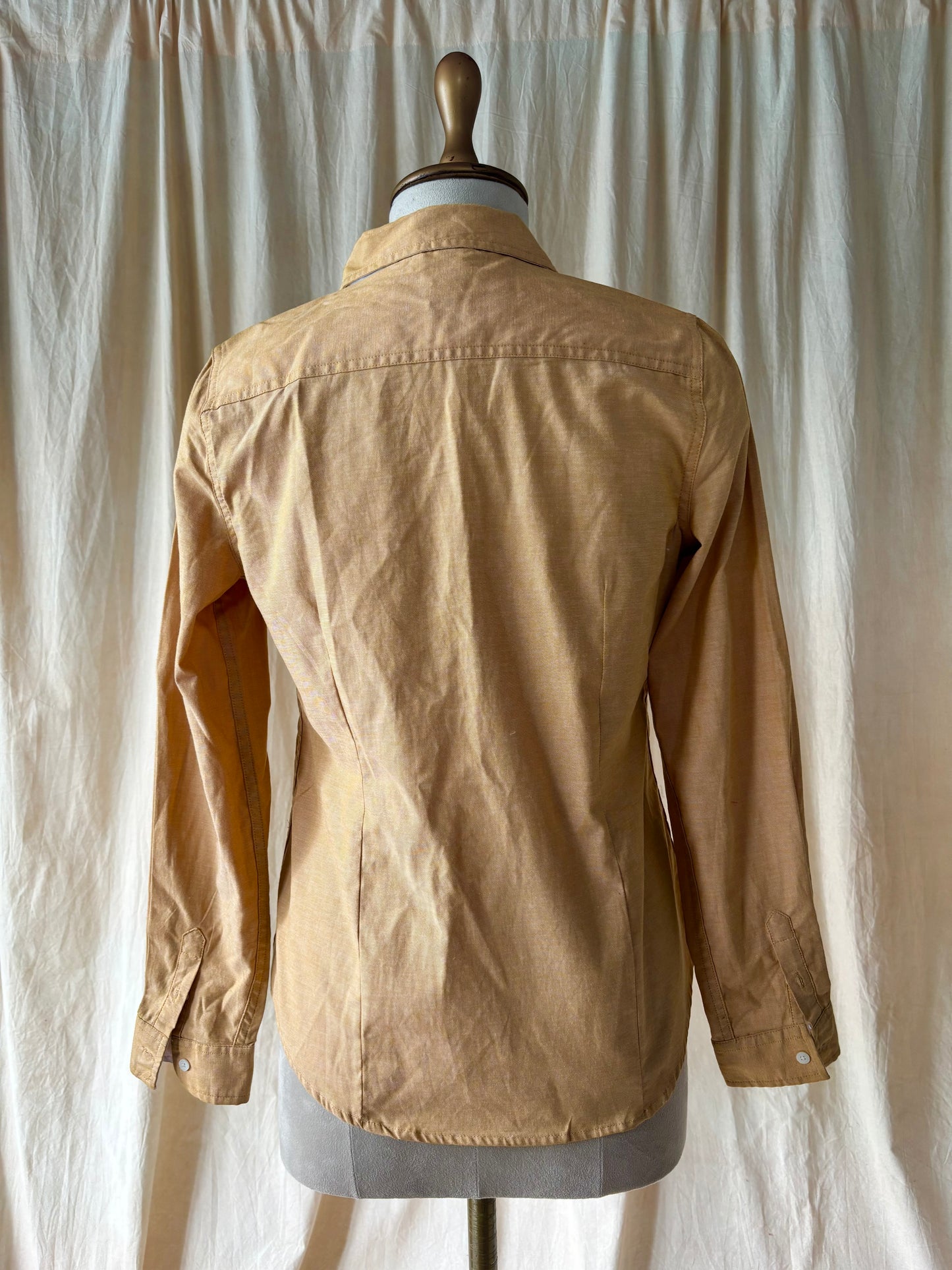 Orange cotton polo shirt
