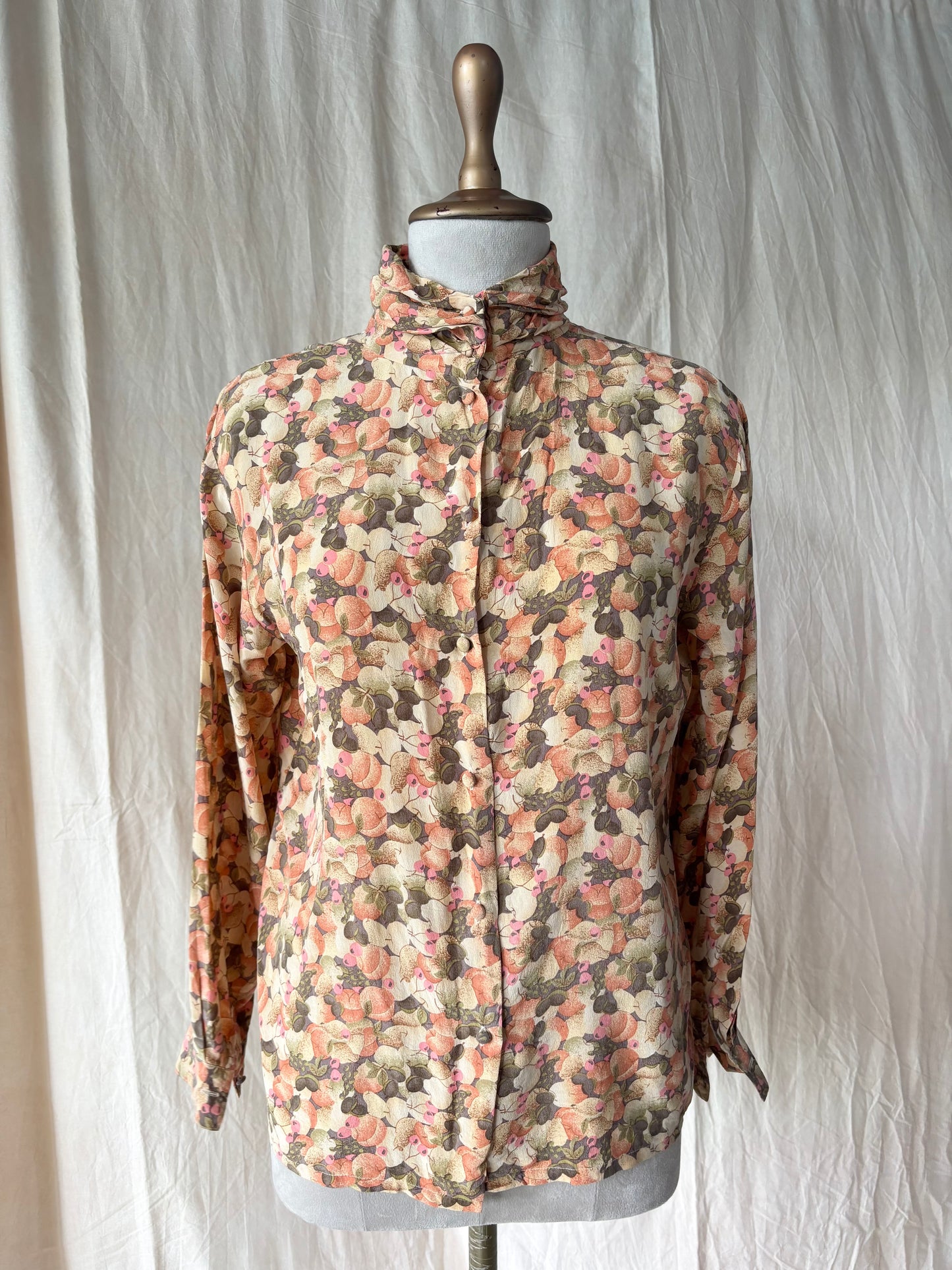 Orange printed shirt