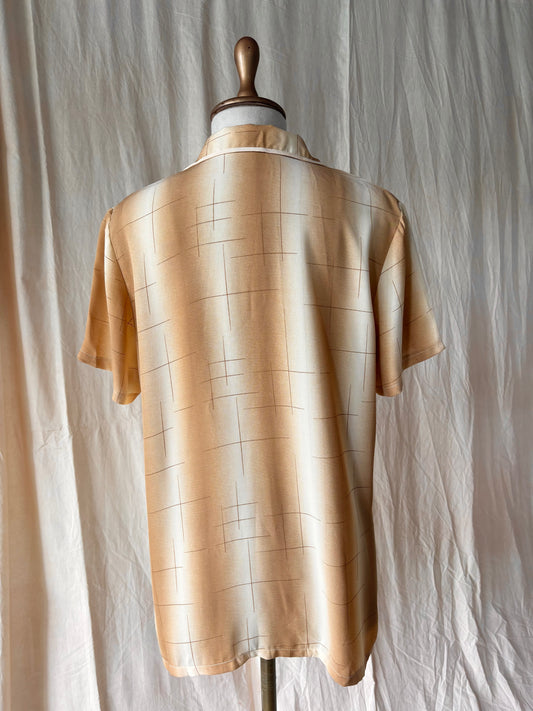 Burnt Orange Printed shirt