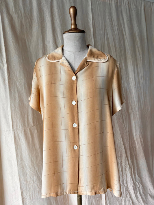 Burnt Orange Printed shirt