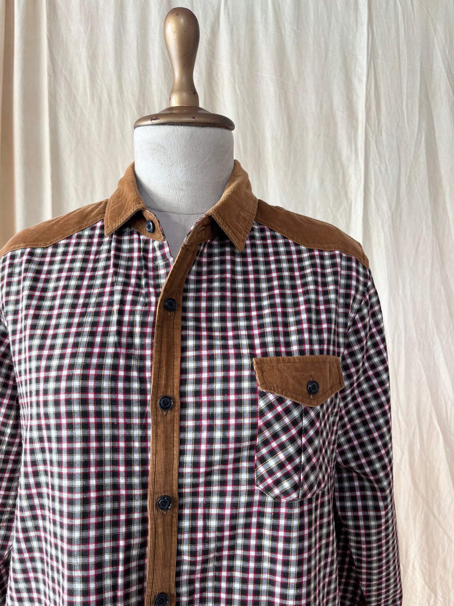 Corduroy Checkered shirt