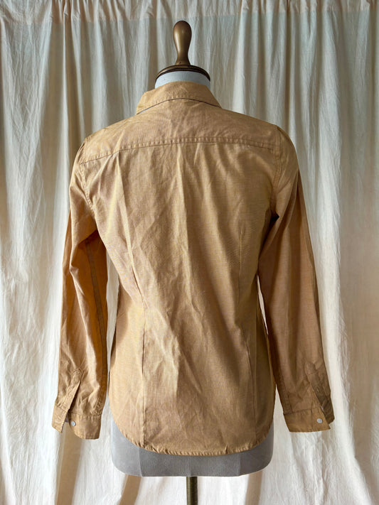 Orange cotton polo shirt