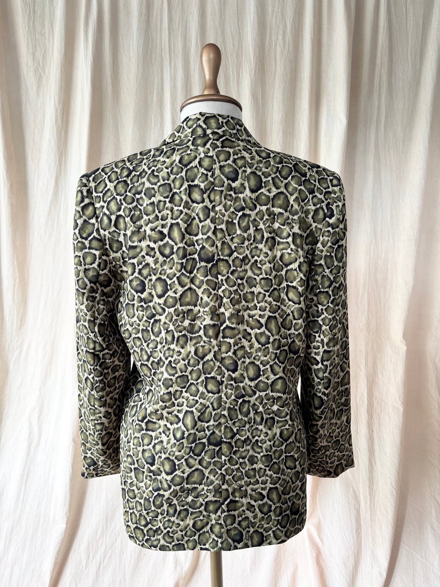 Vintage animal print blazer