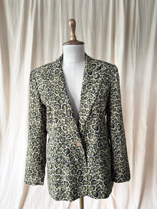 Vintage animal print blazer