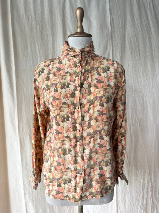 Orange printed shirt