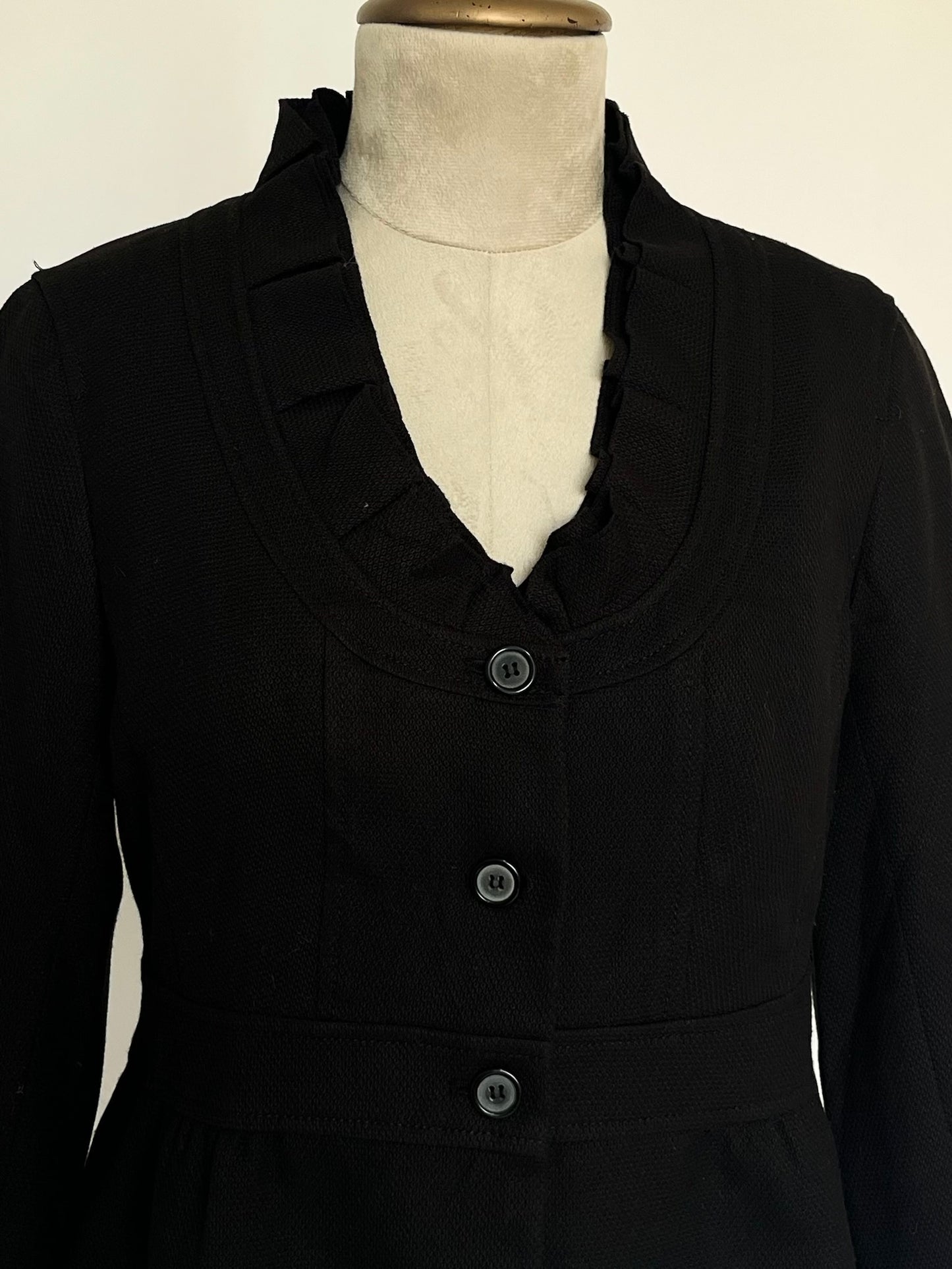 Black flared blazer
