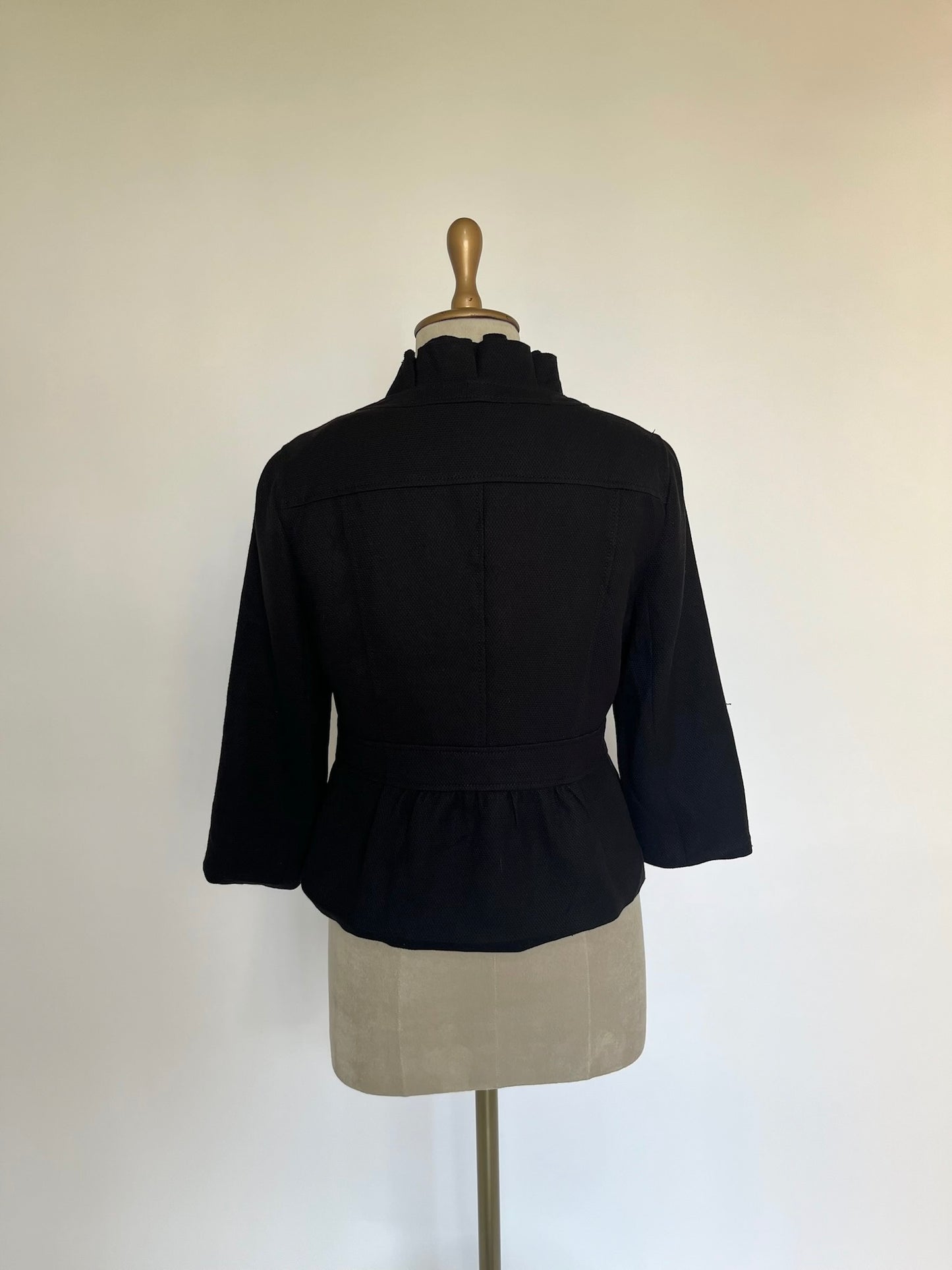 Black flared blazer