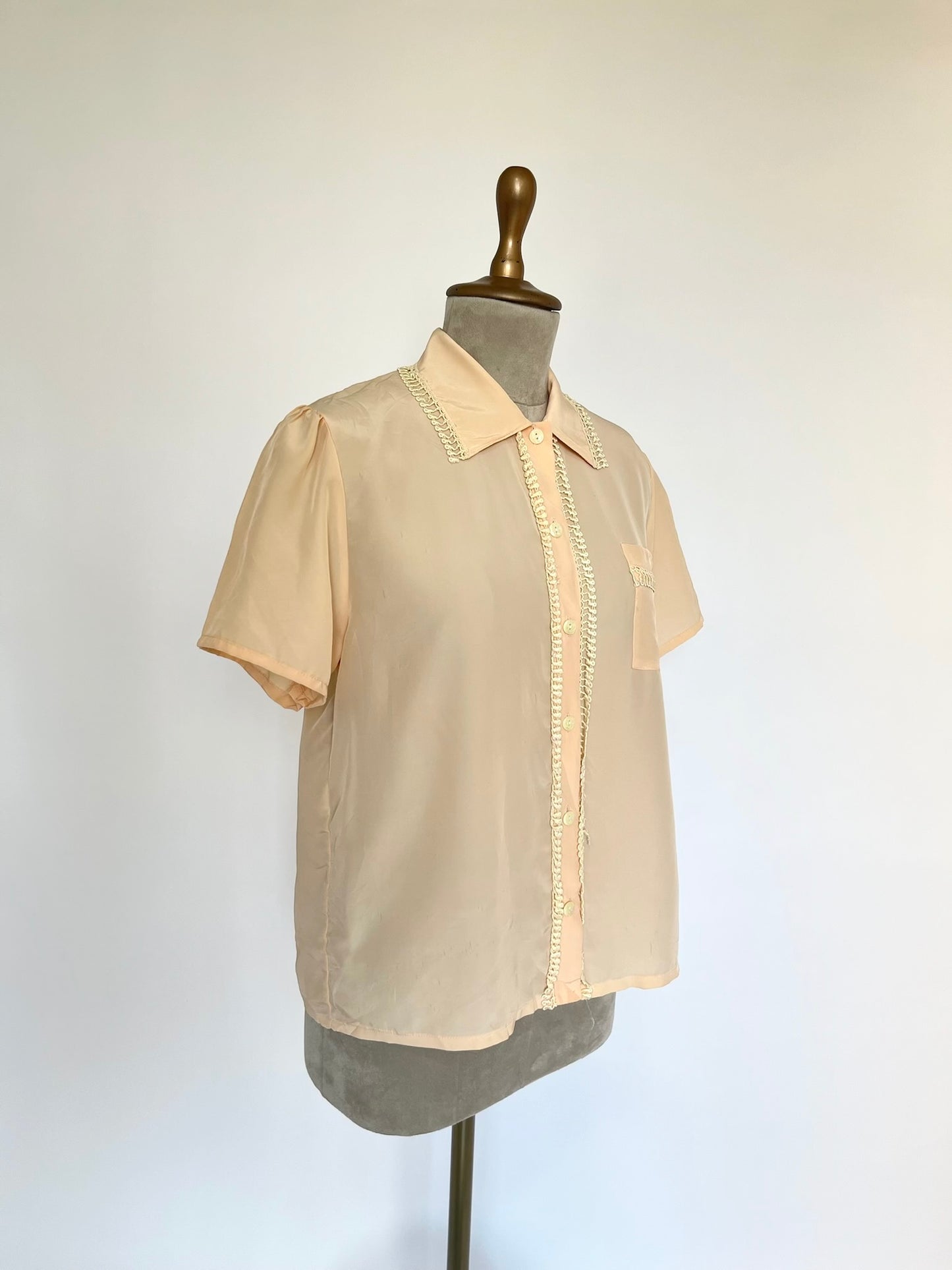 Sheer baby pink shirt