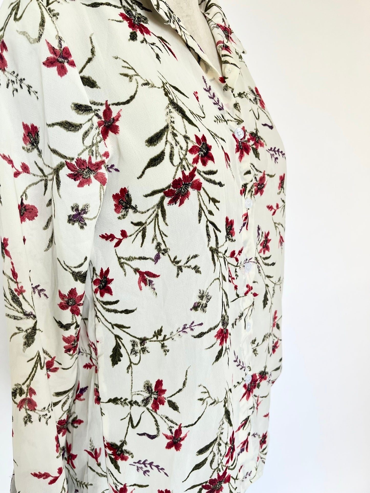 White printed shirt