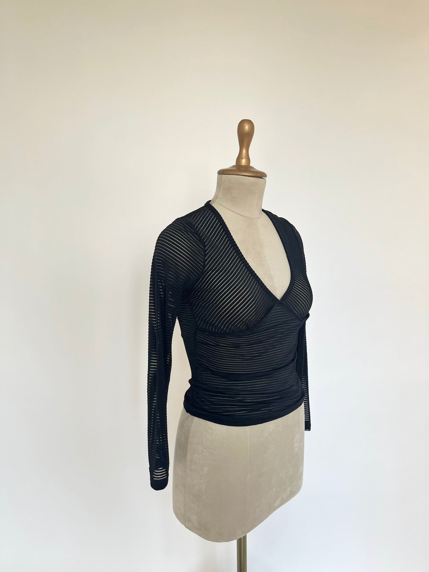 Vintage sheer black top