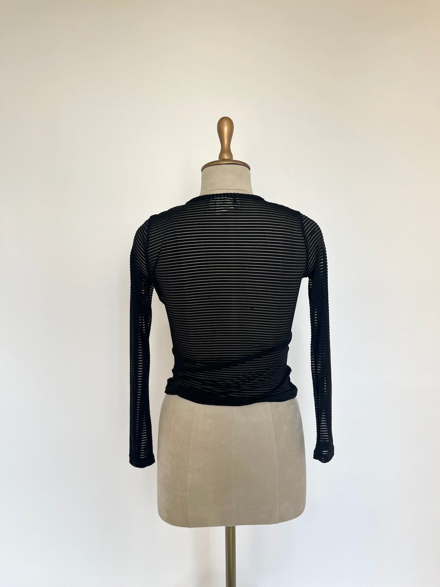 Vintage sheer black top