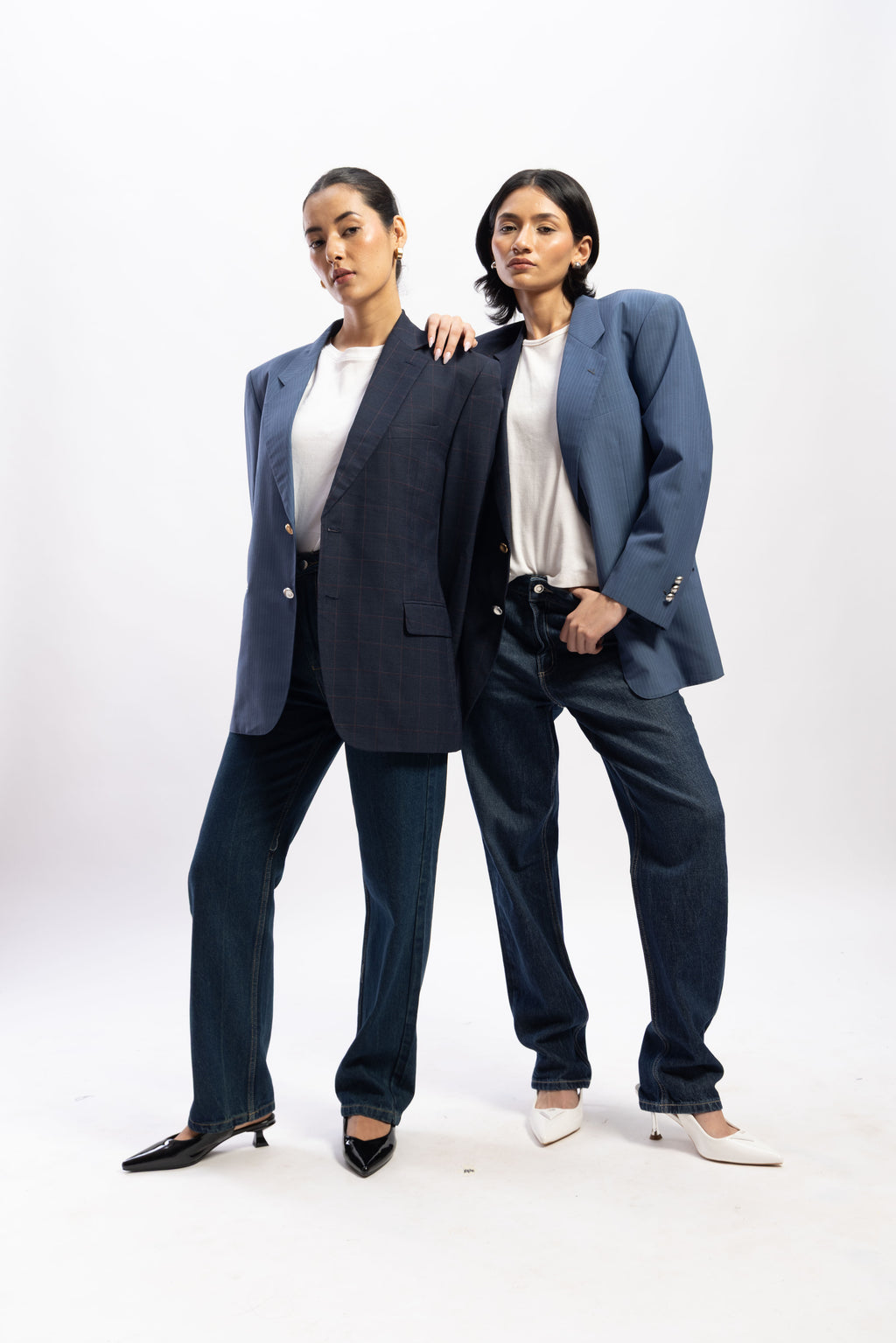 Half and half blazer