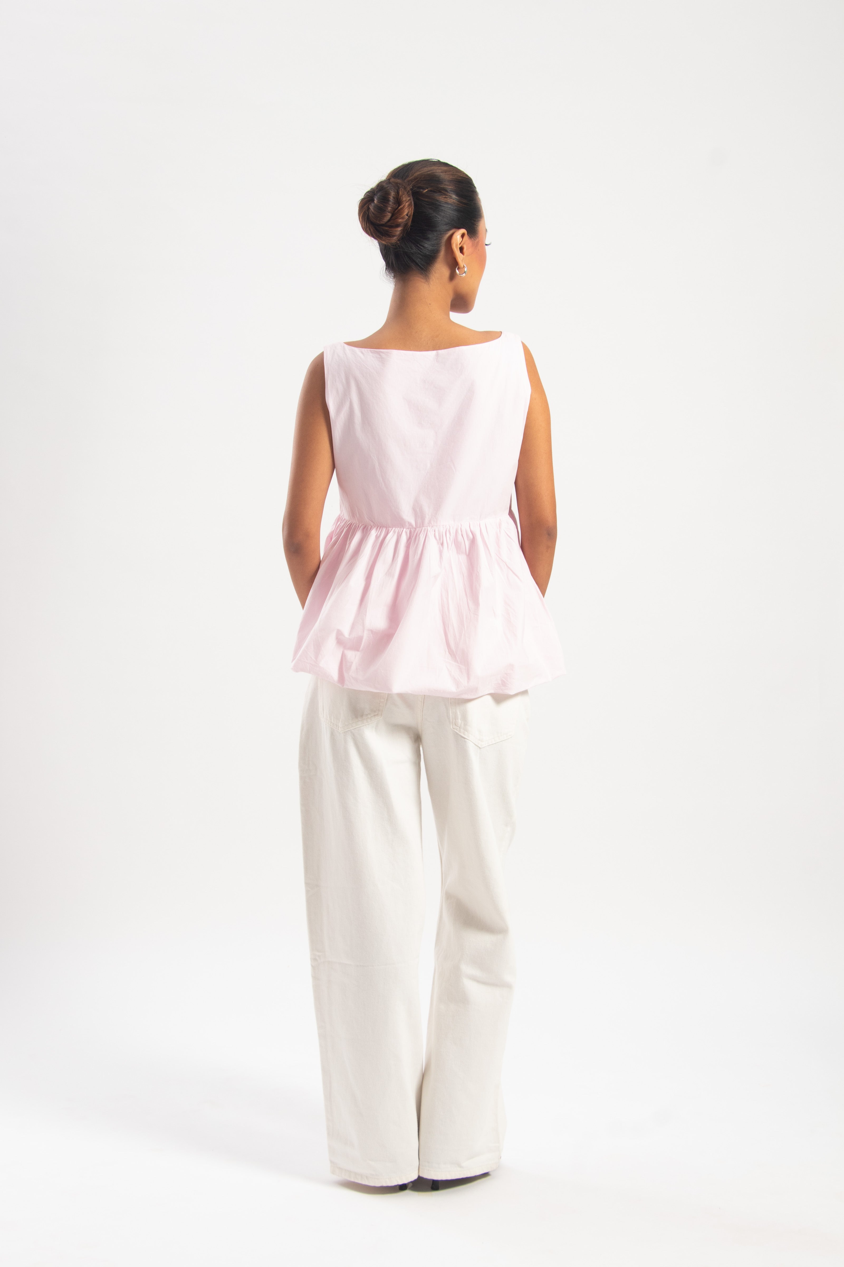 LILY BUBBLE HEM TOP