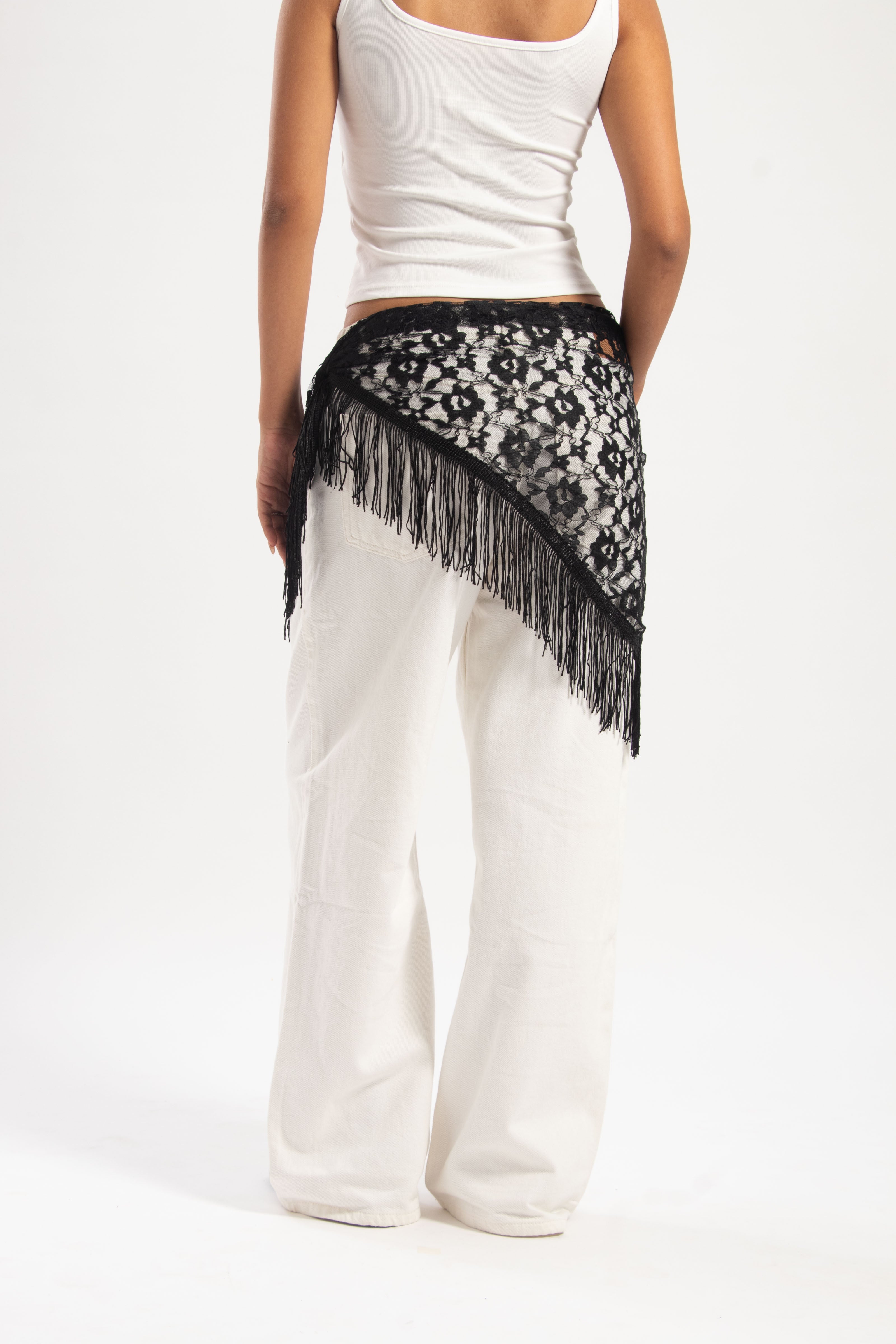GIGI BLACK LACE SCARF