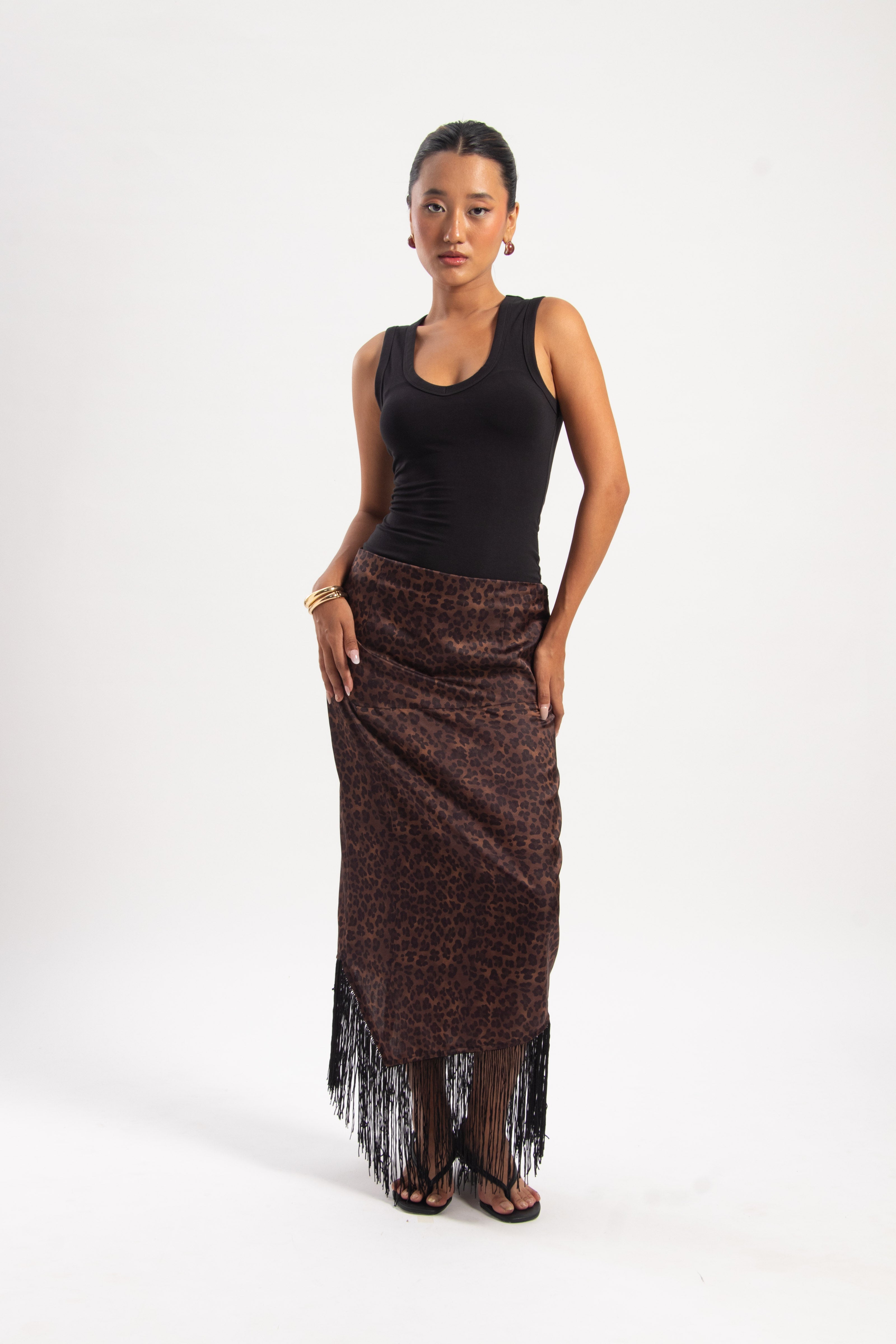 SOCIETY MIDI SKIRT