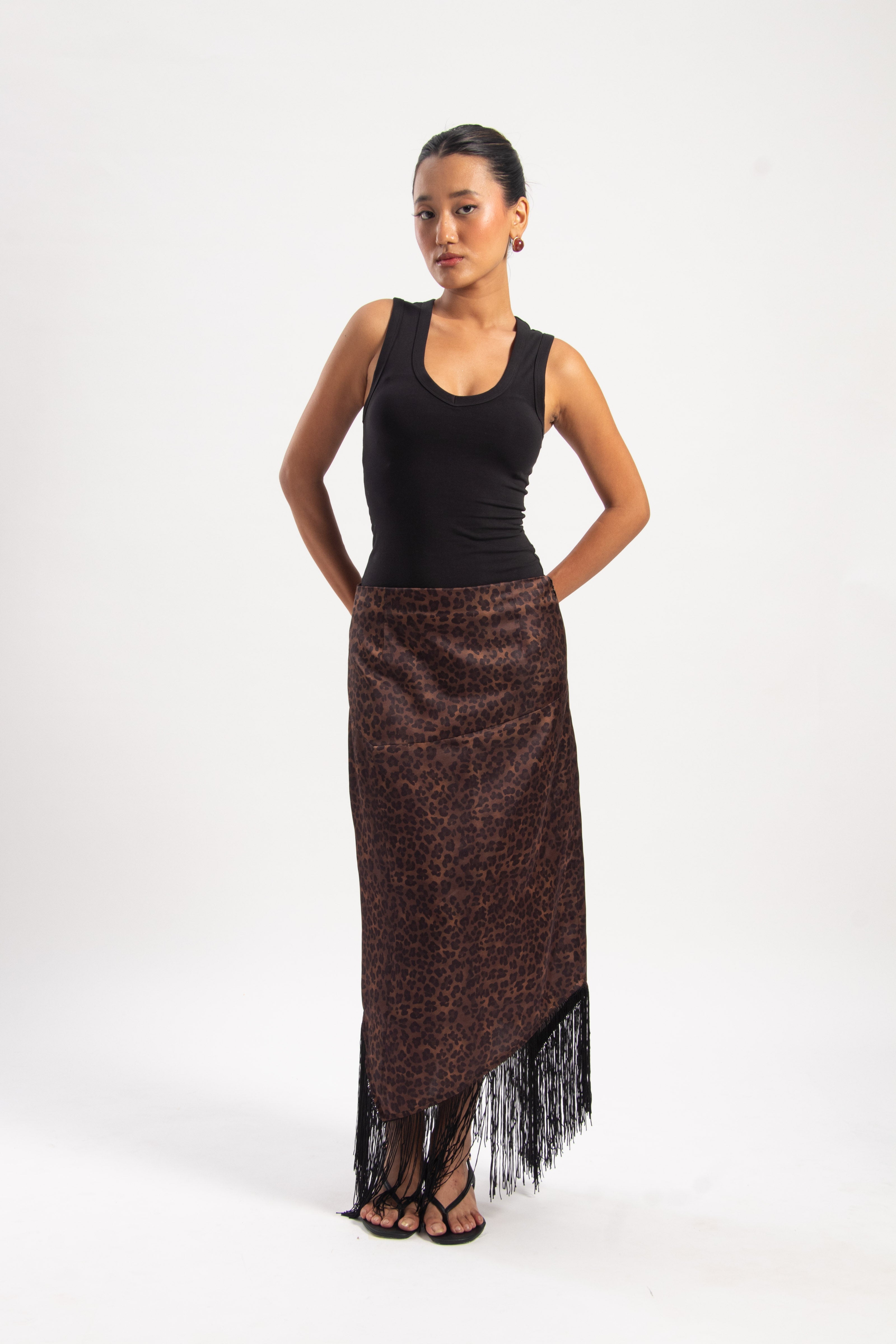 SOCIETY MIDI SKIRT