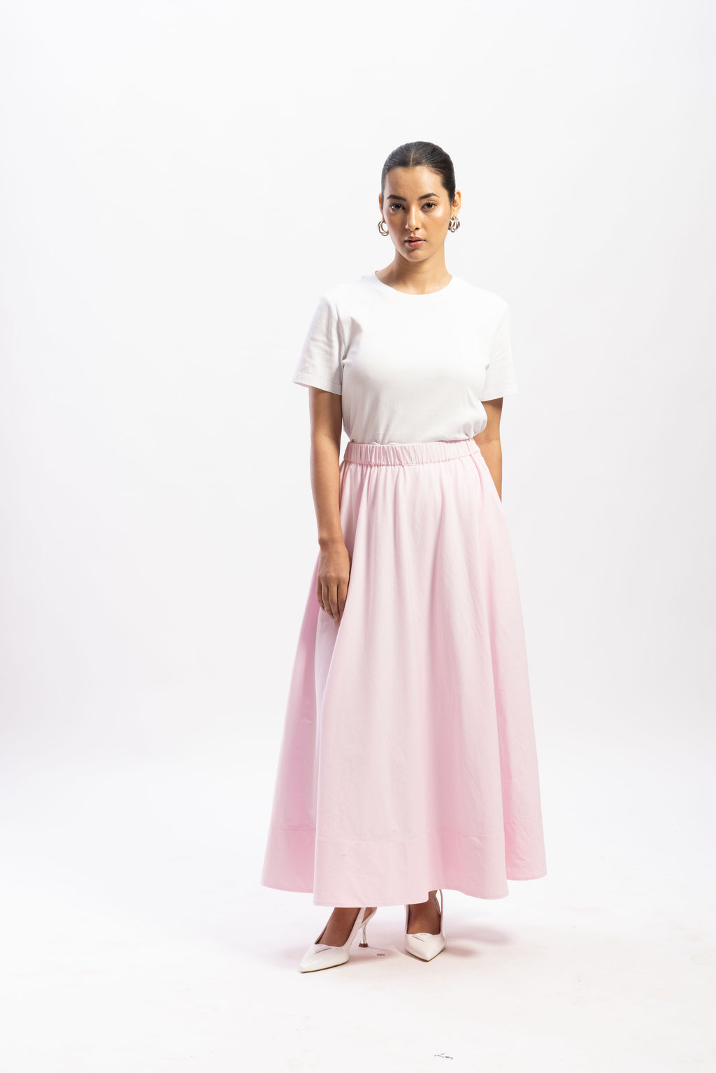 The muse poplin skirt