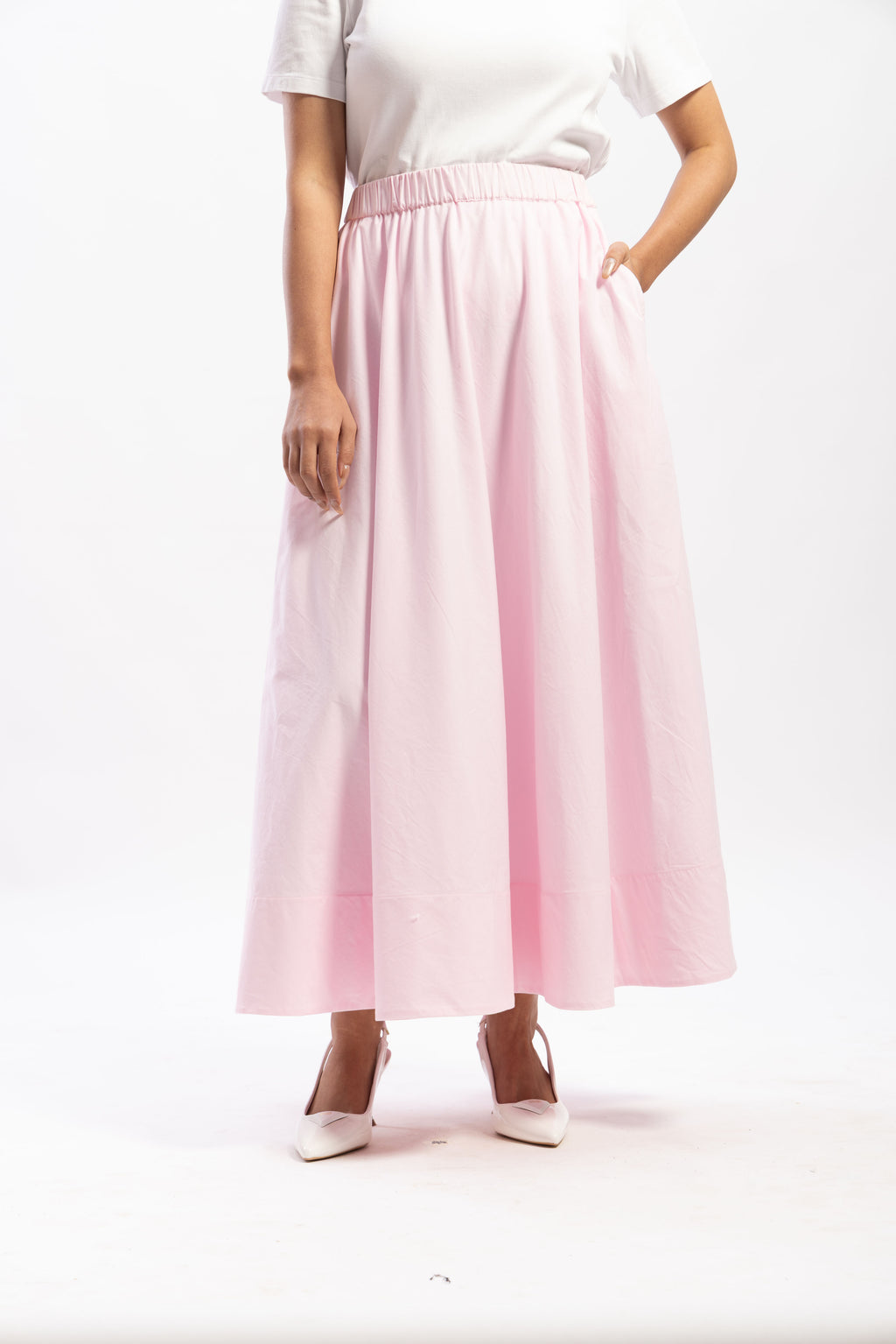 The muse poplin skirt