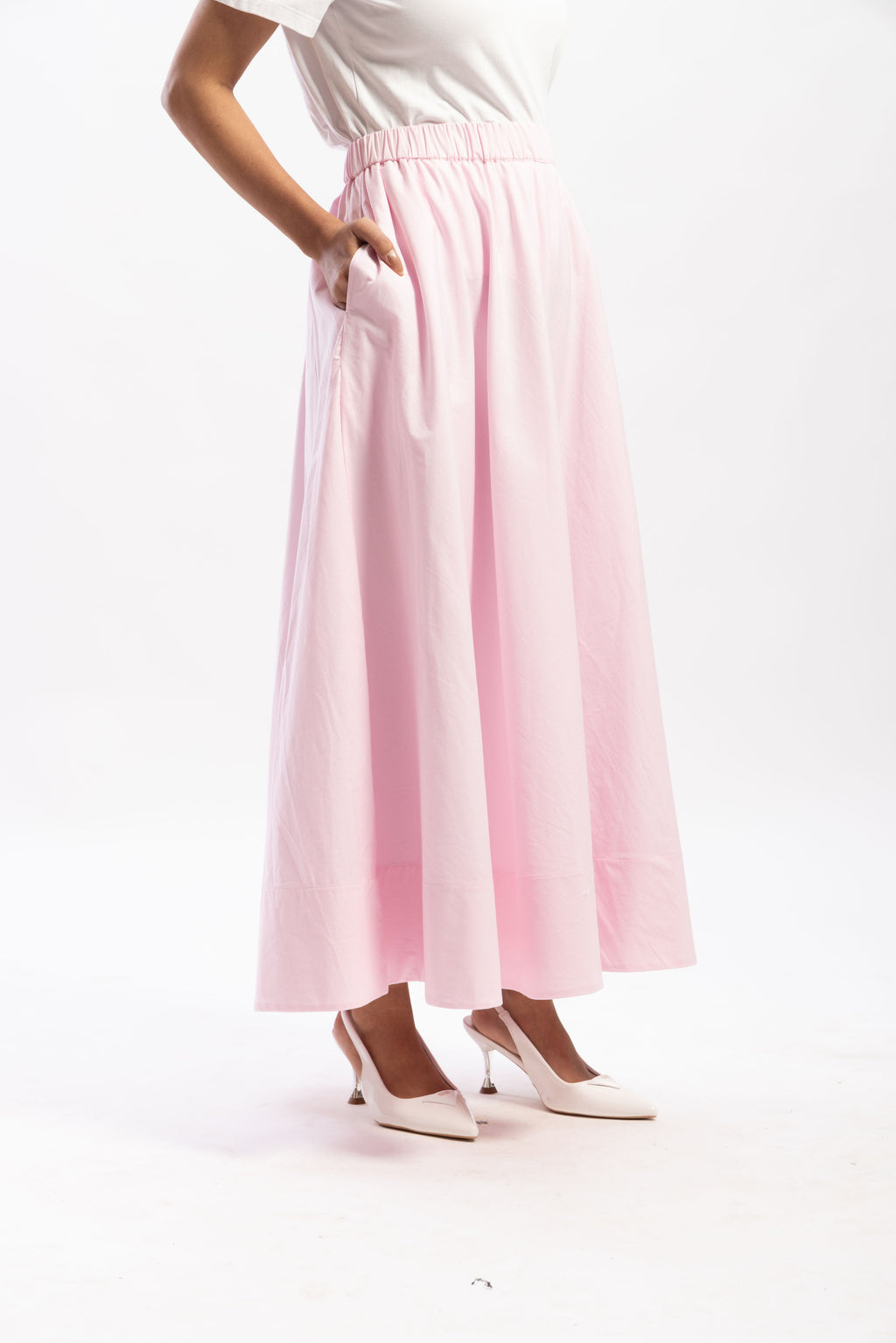 The muse poplin skirt