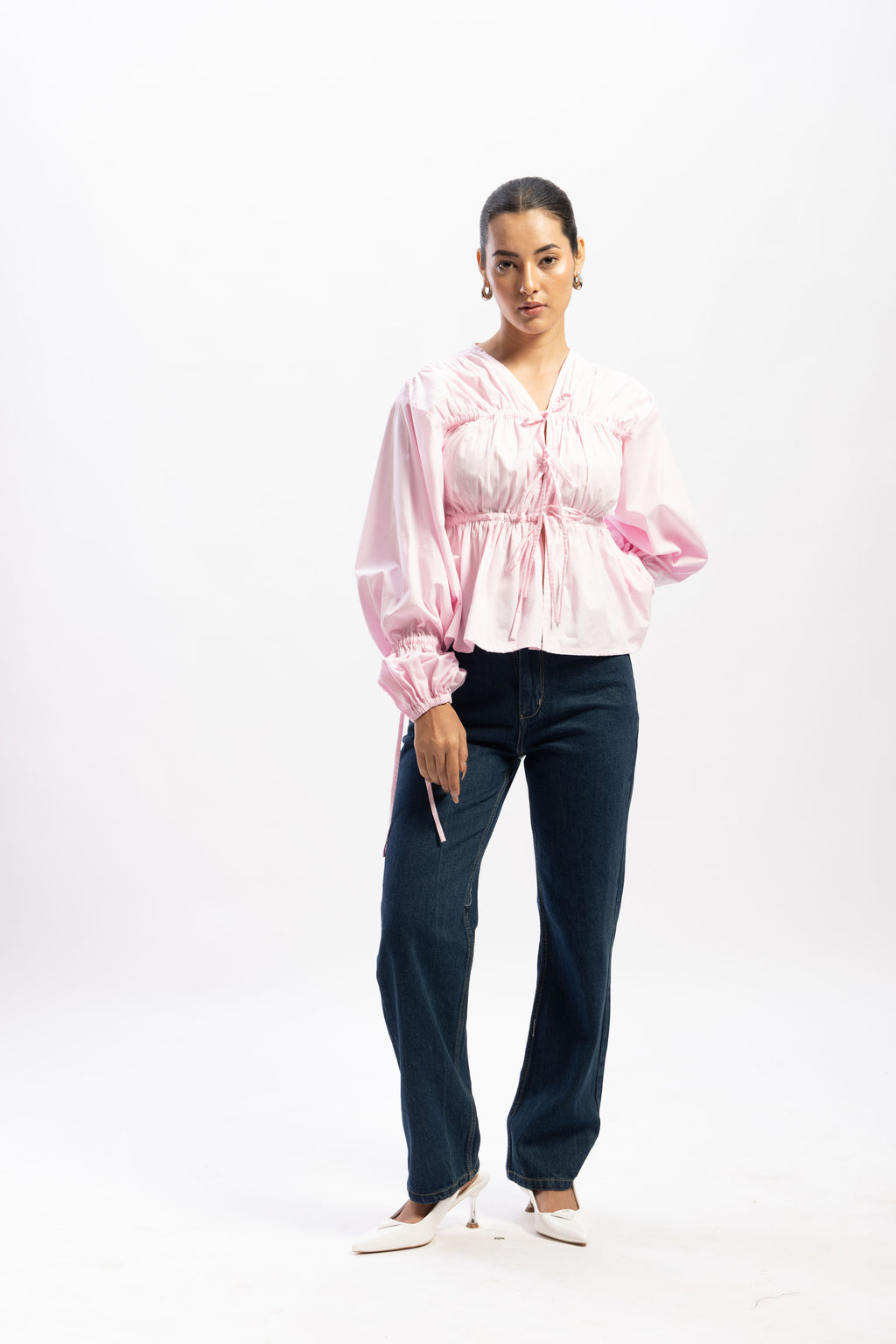 The muse poplin top
