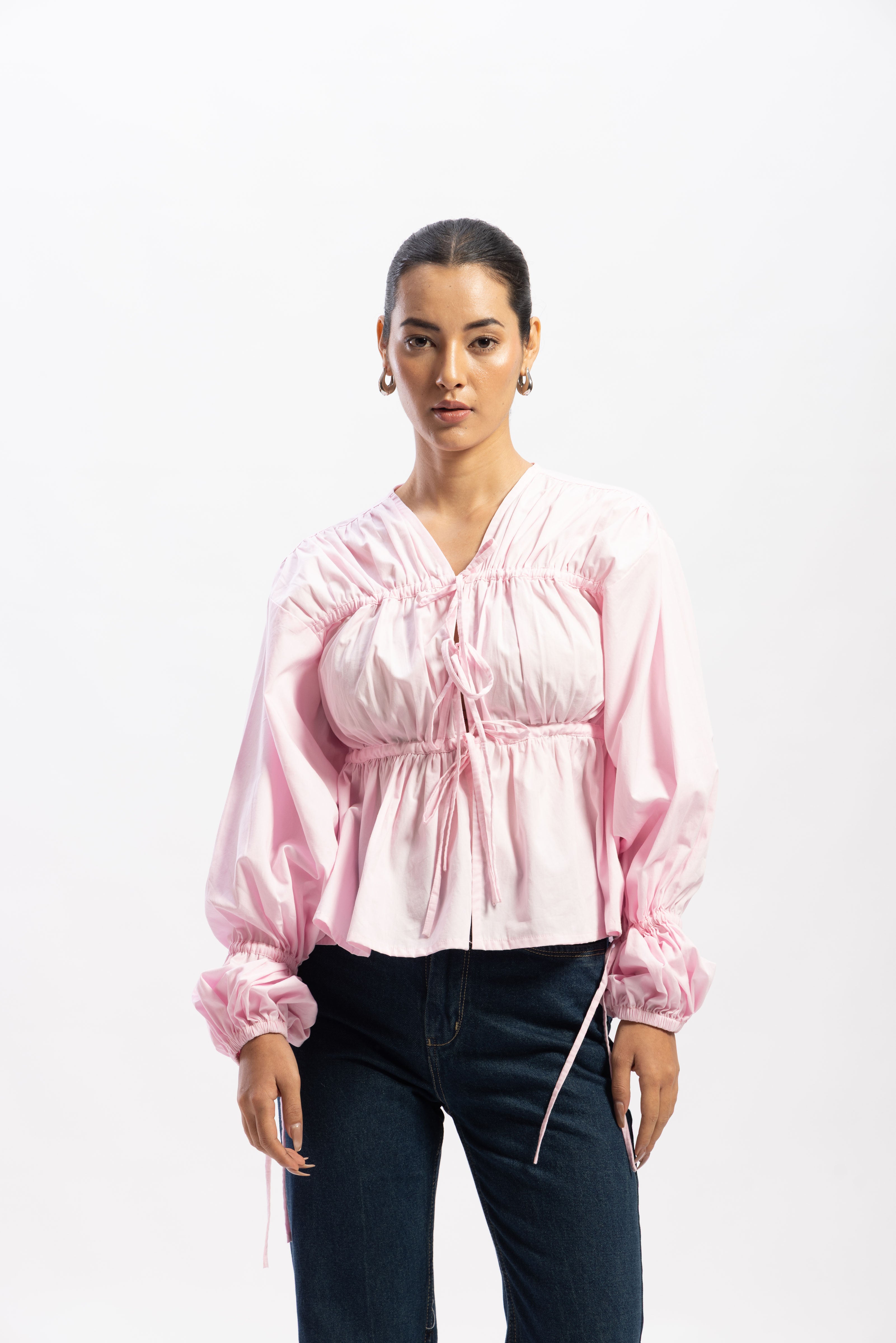 The muse poplin top