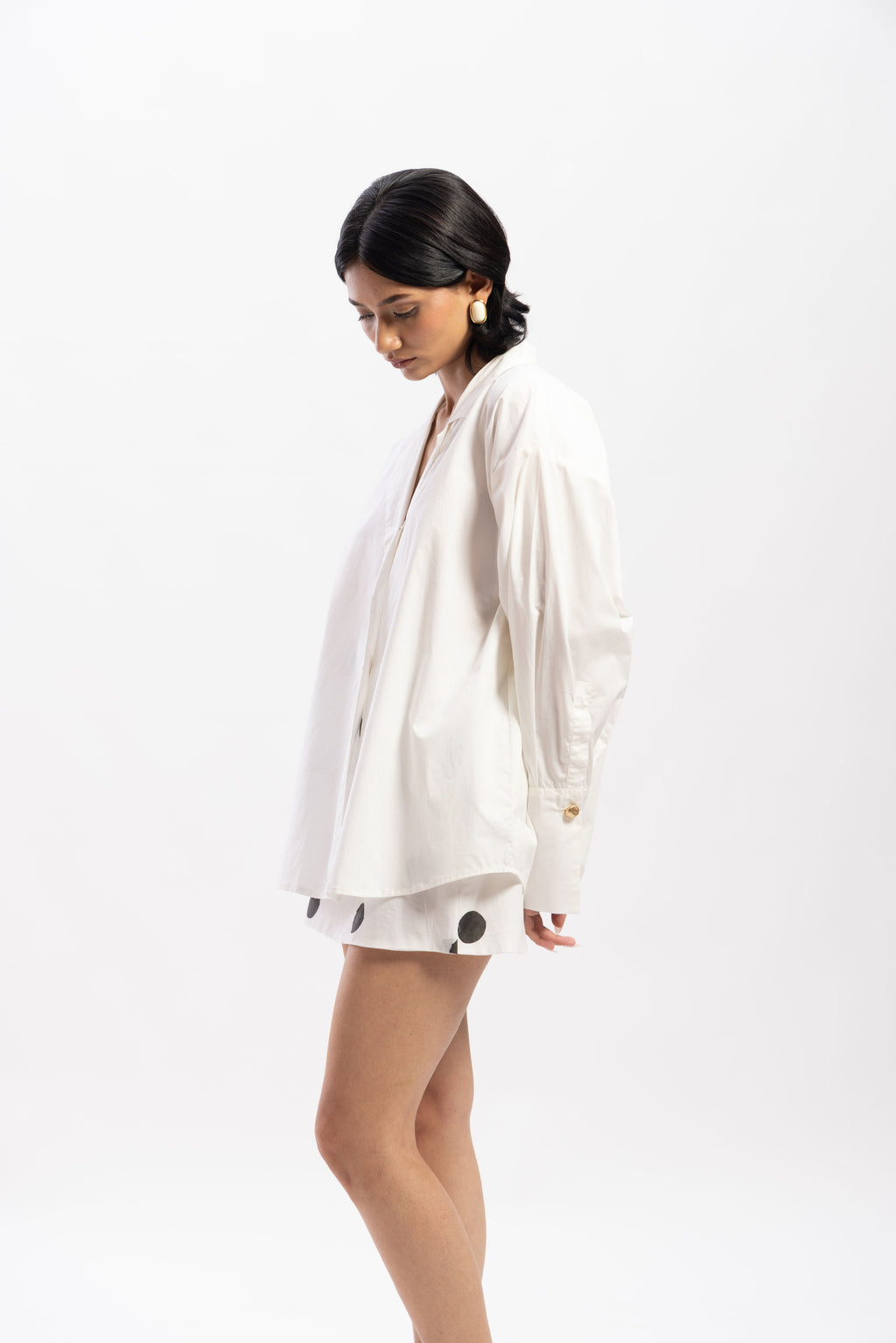 Oversized classic white shirt