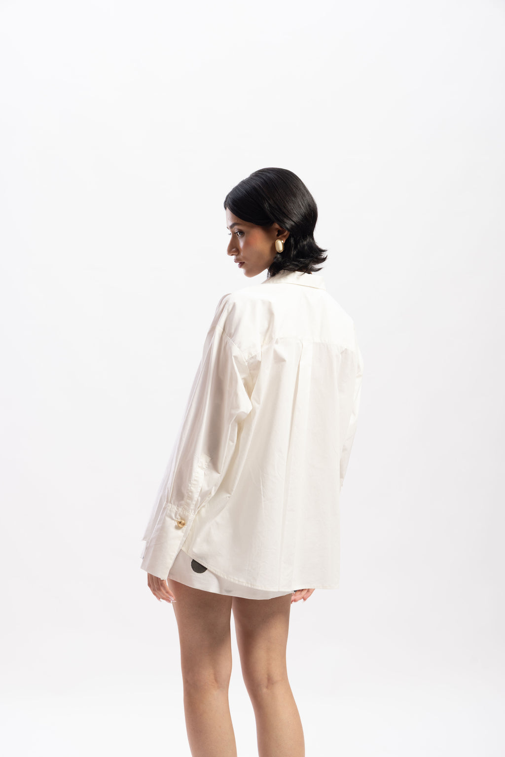 Oversized classic white shirt