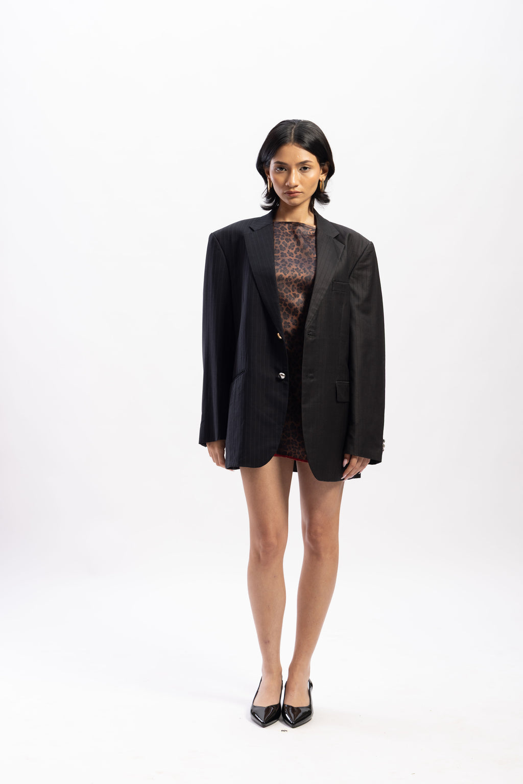 Half and half blazer