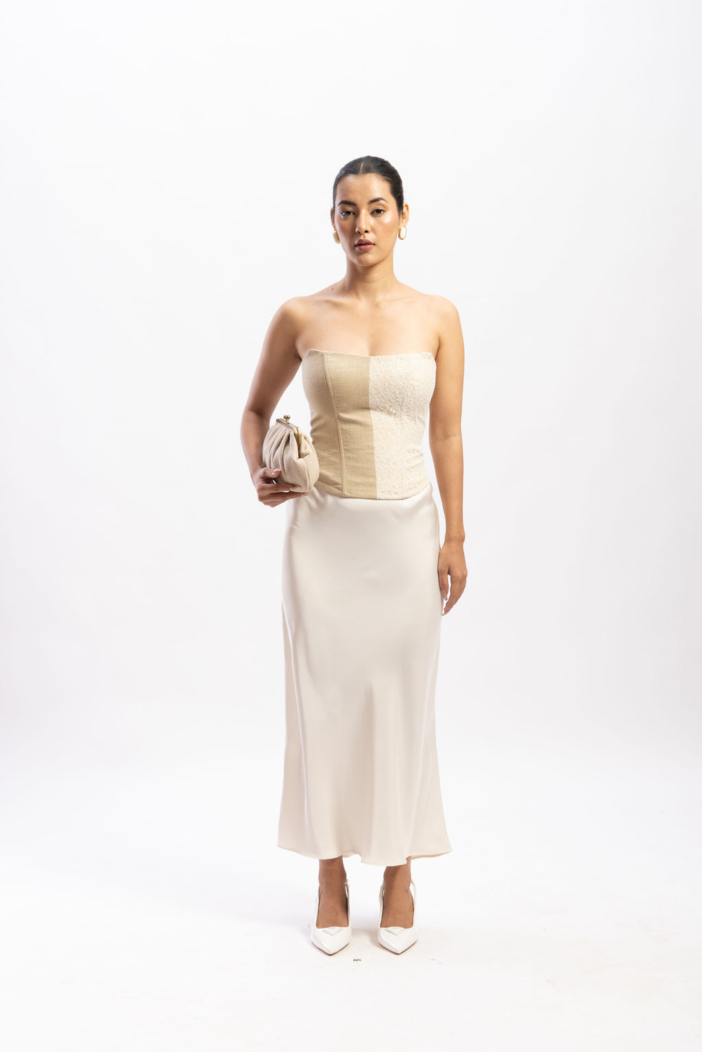 Half & Half paneled corset