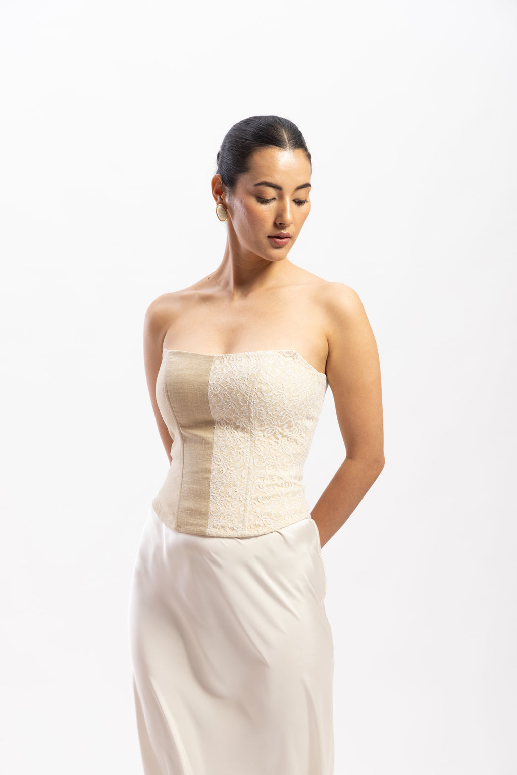 Half & Half paneled corset