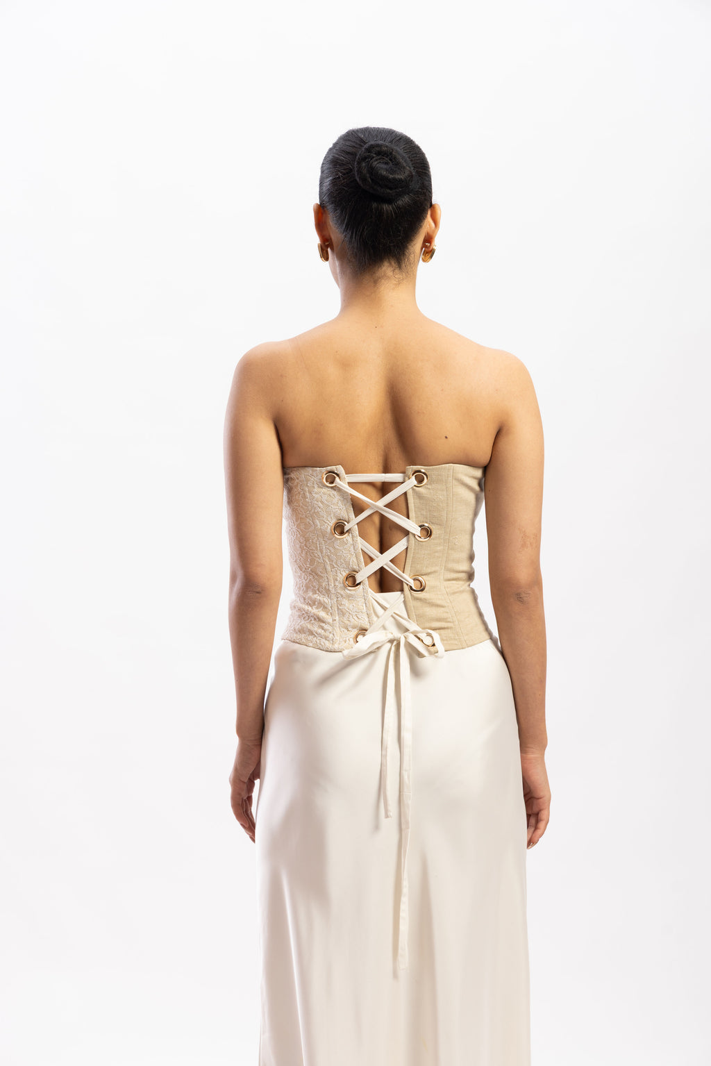 Half & Half paneled corset