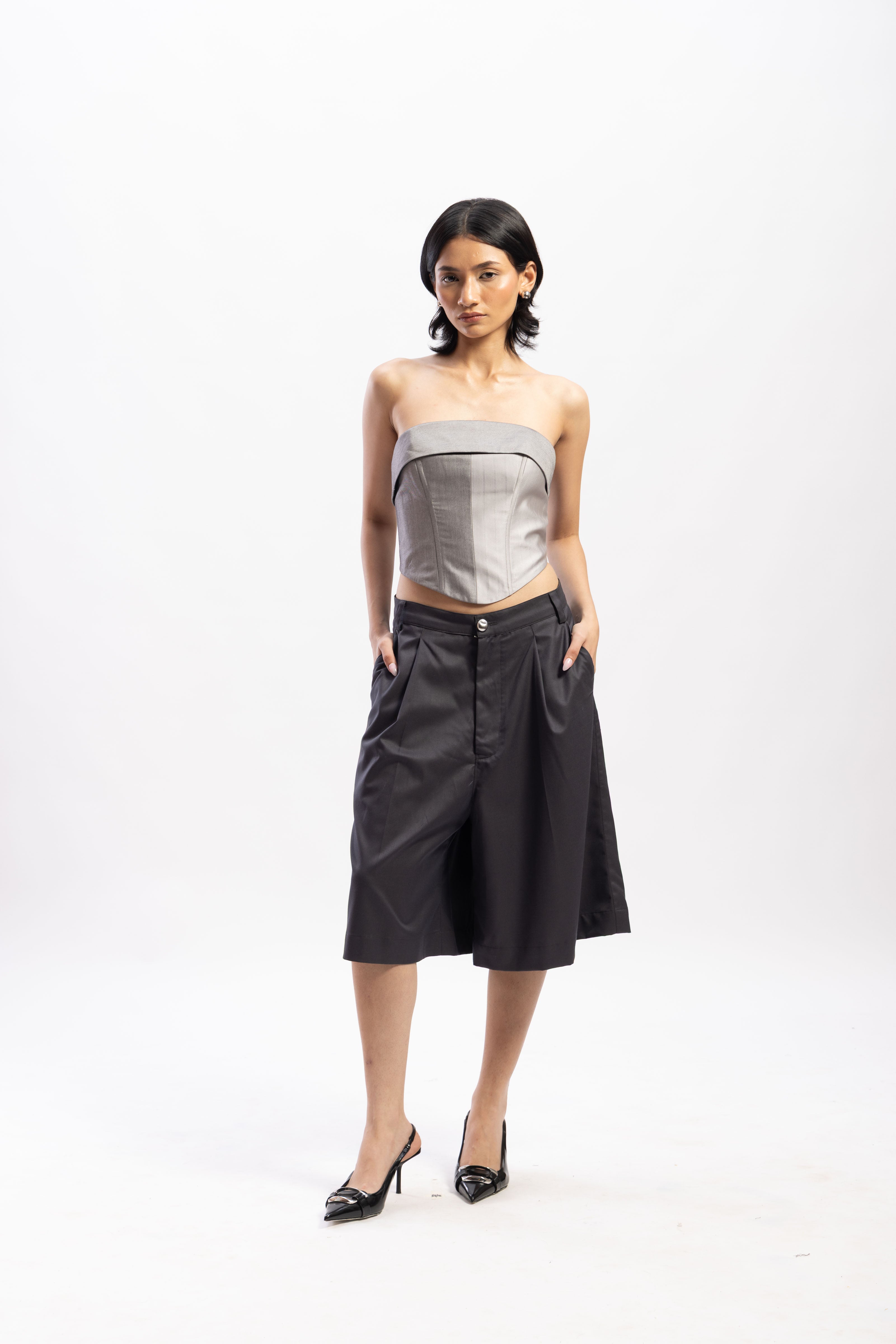 Half & Half overlap corset