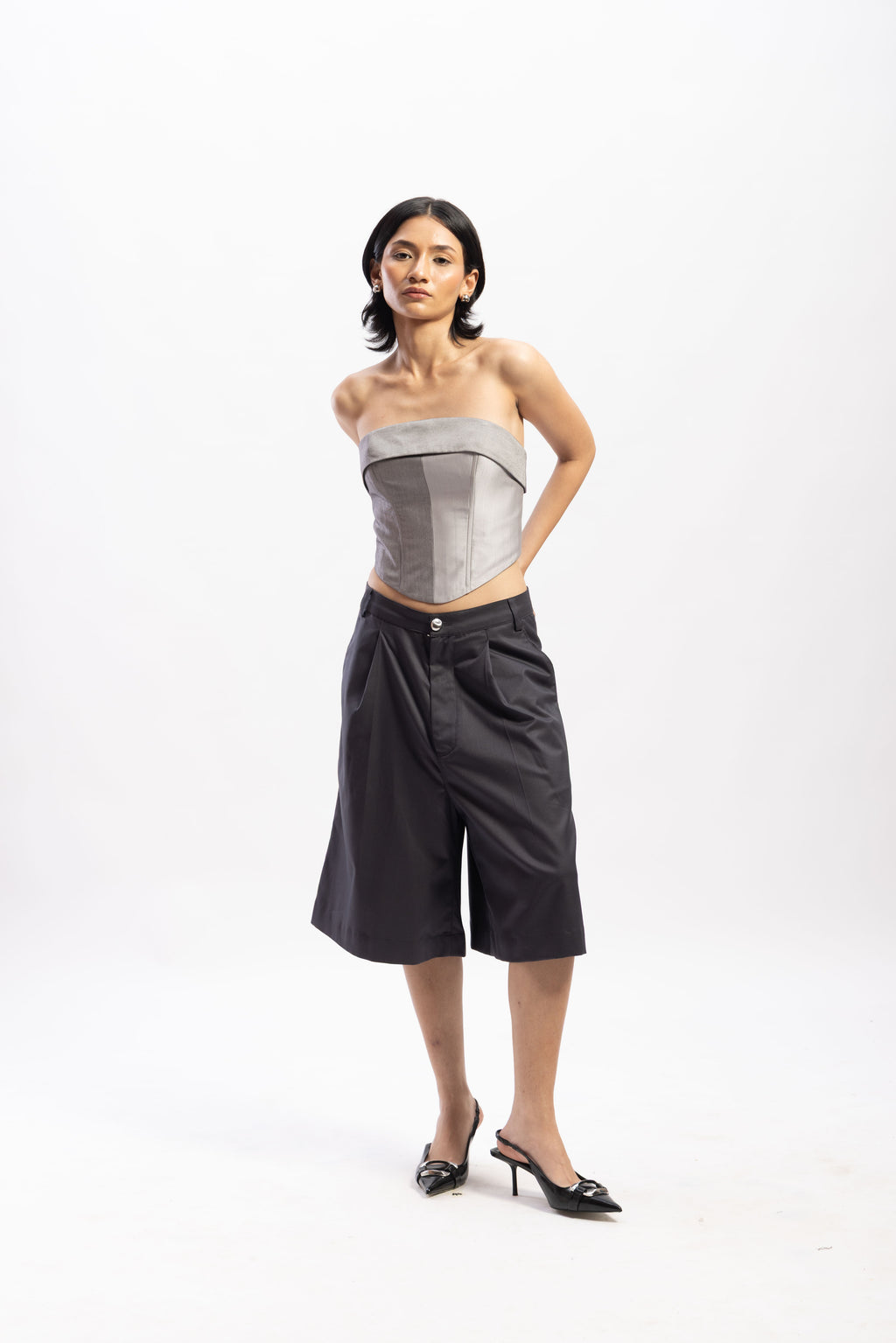 Half & Half overlap corset