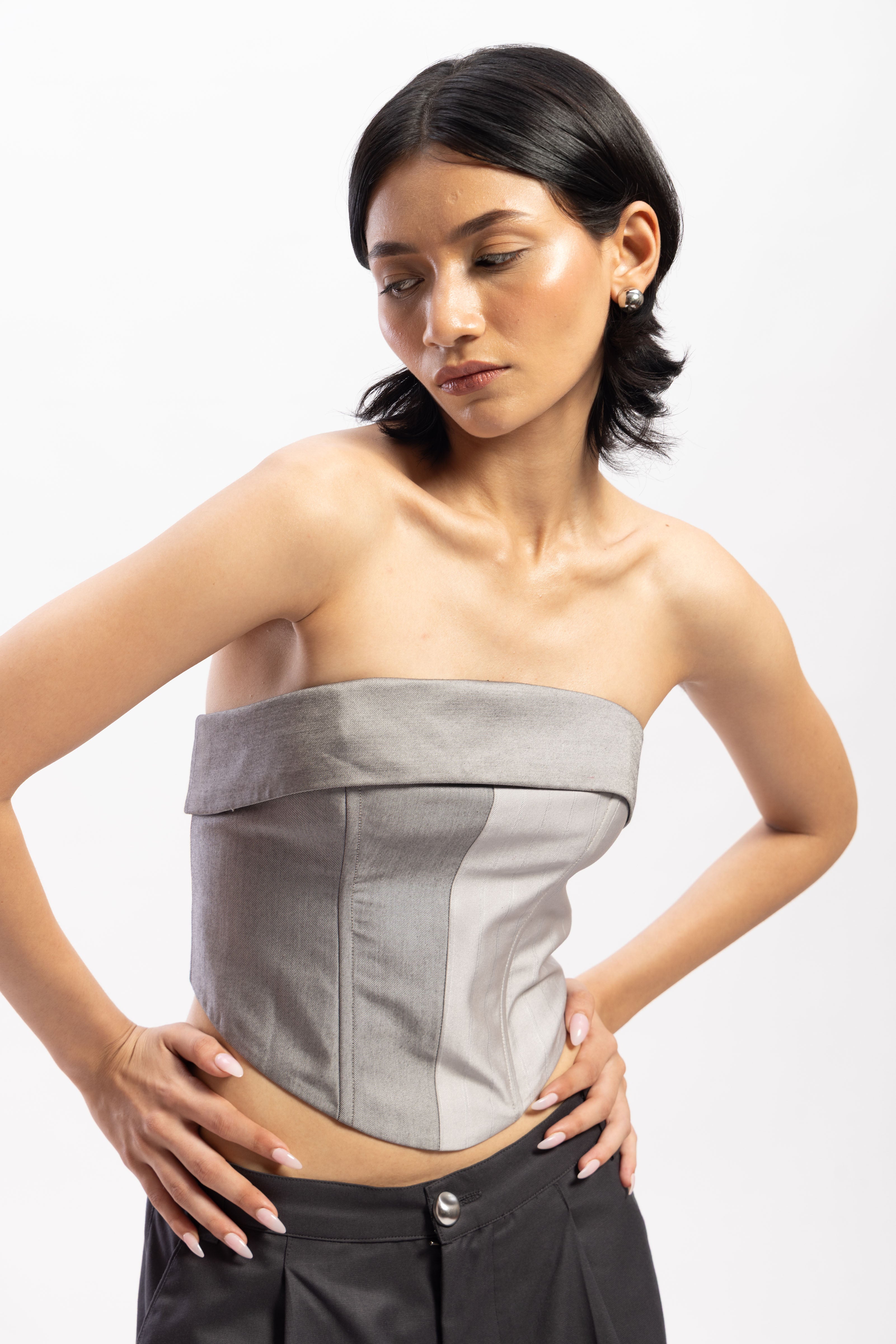 Half & Half overlap corset