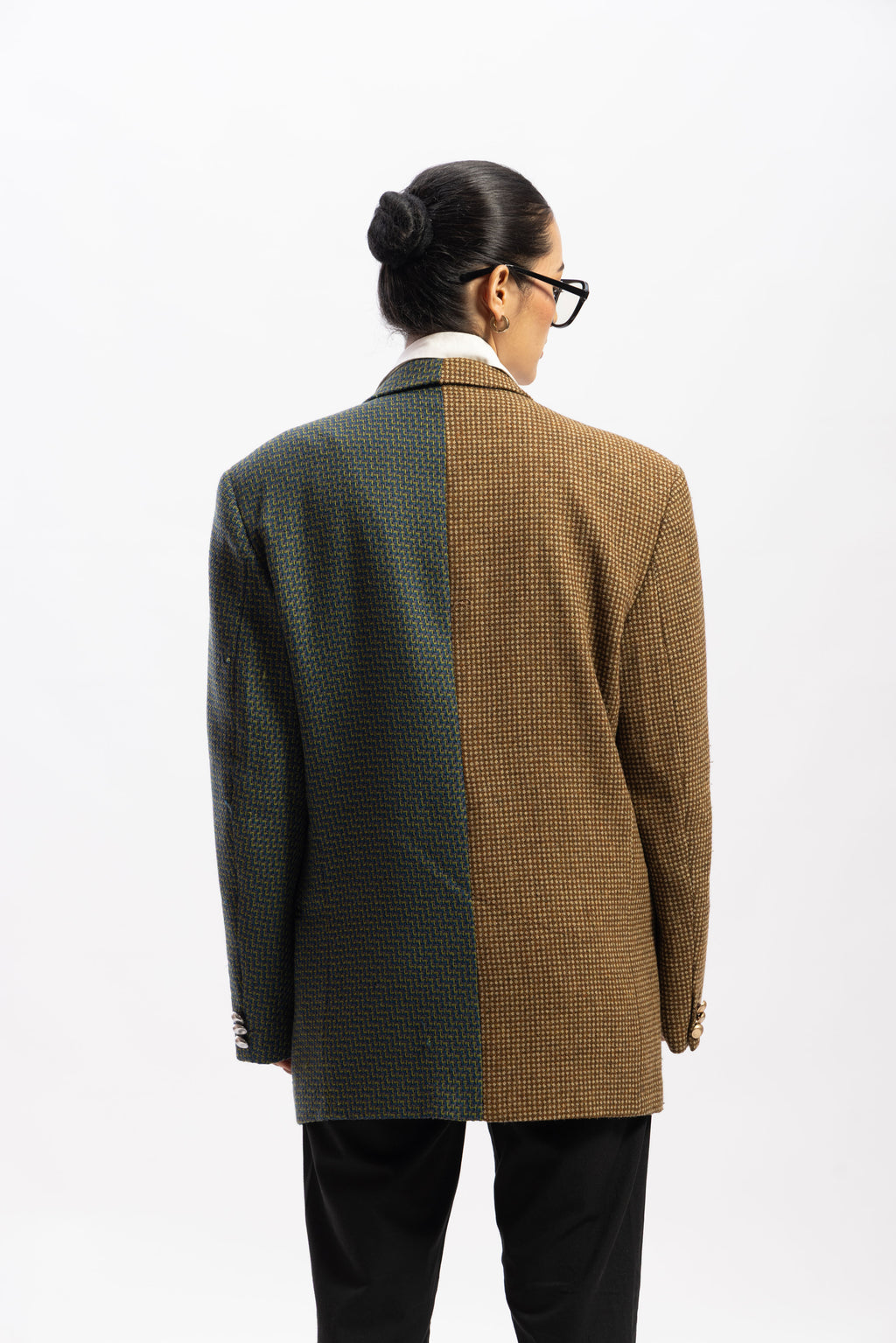 Half and half blazer