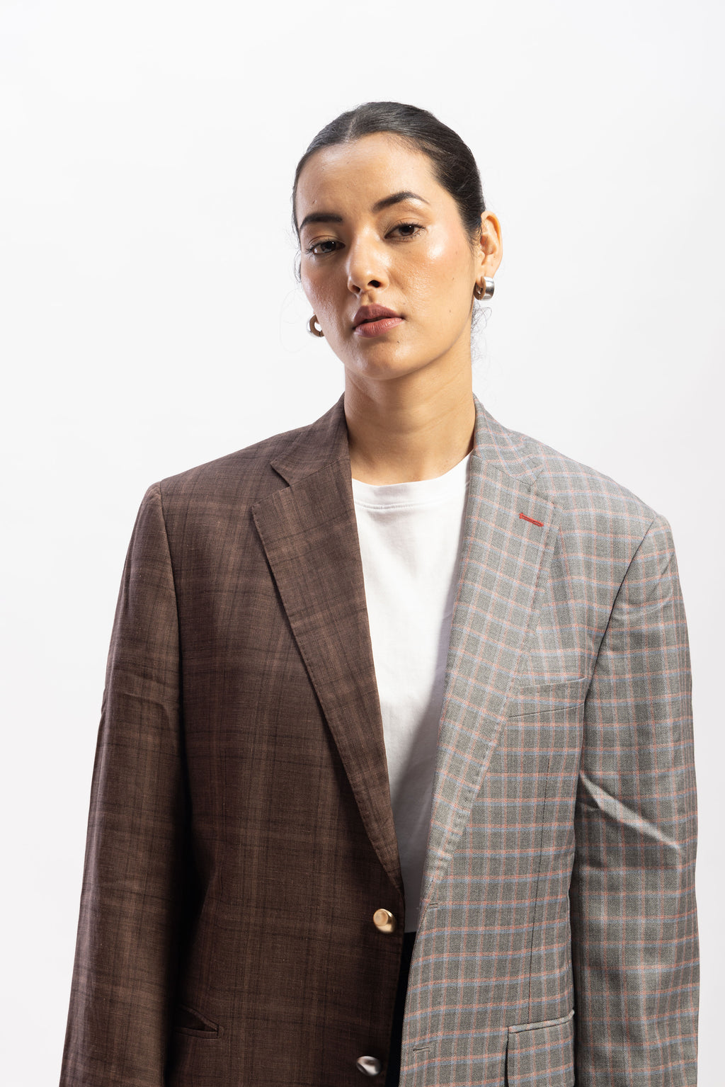 Half and half blazer