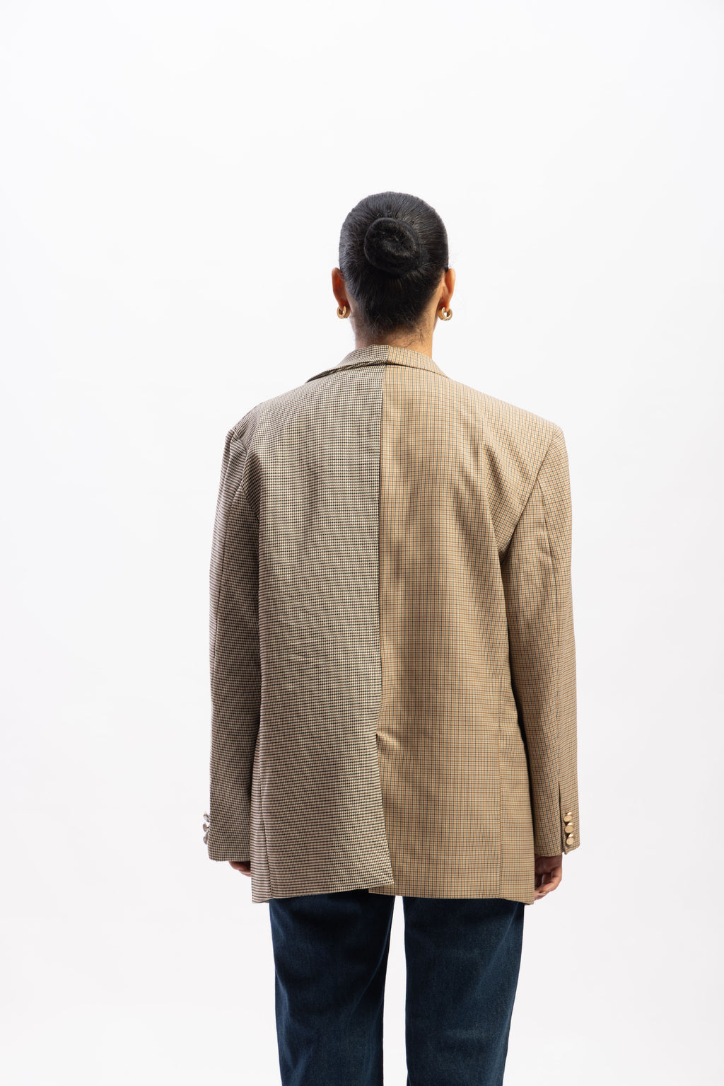 Half and half blazer