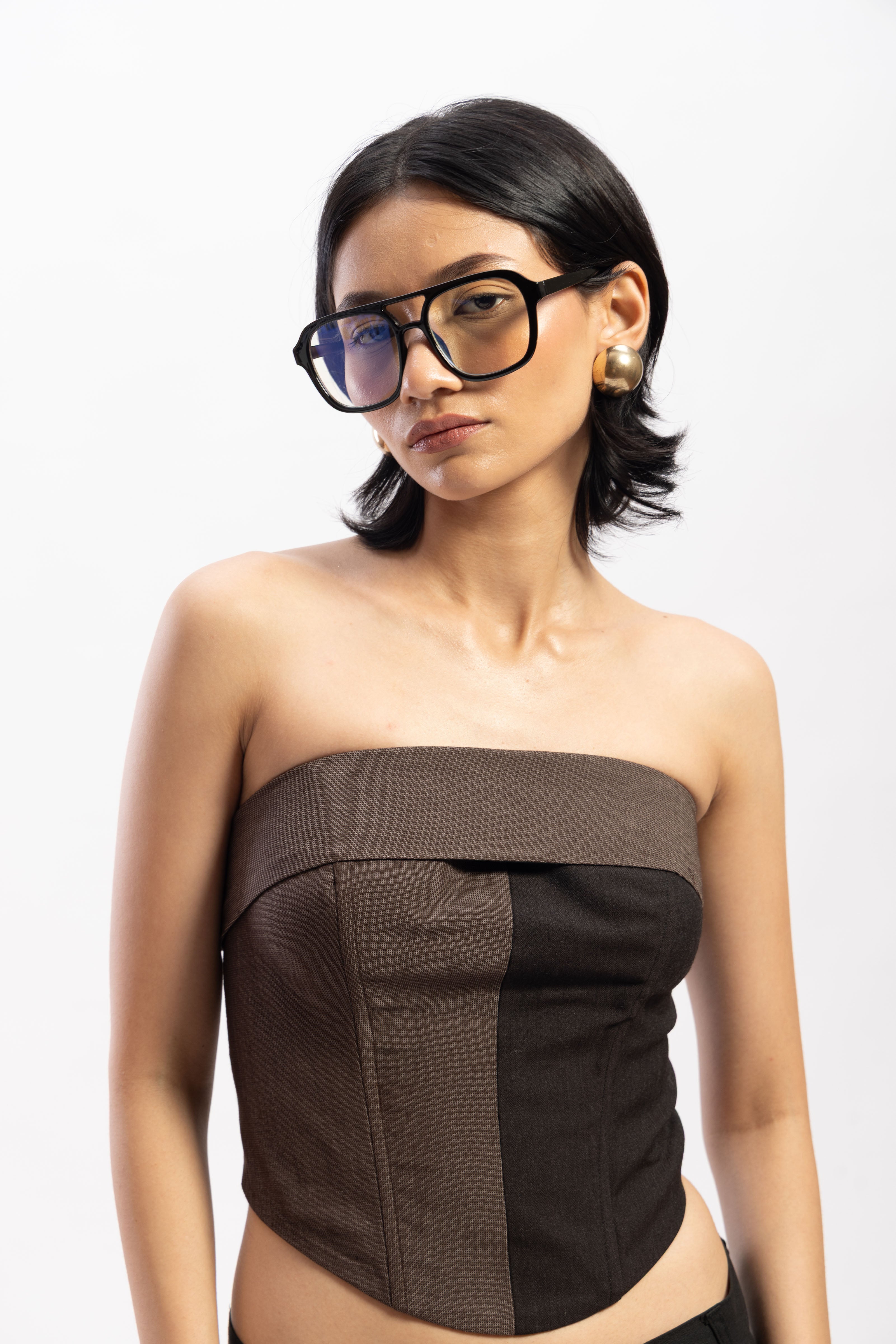 Half & Half overlap corset