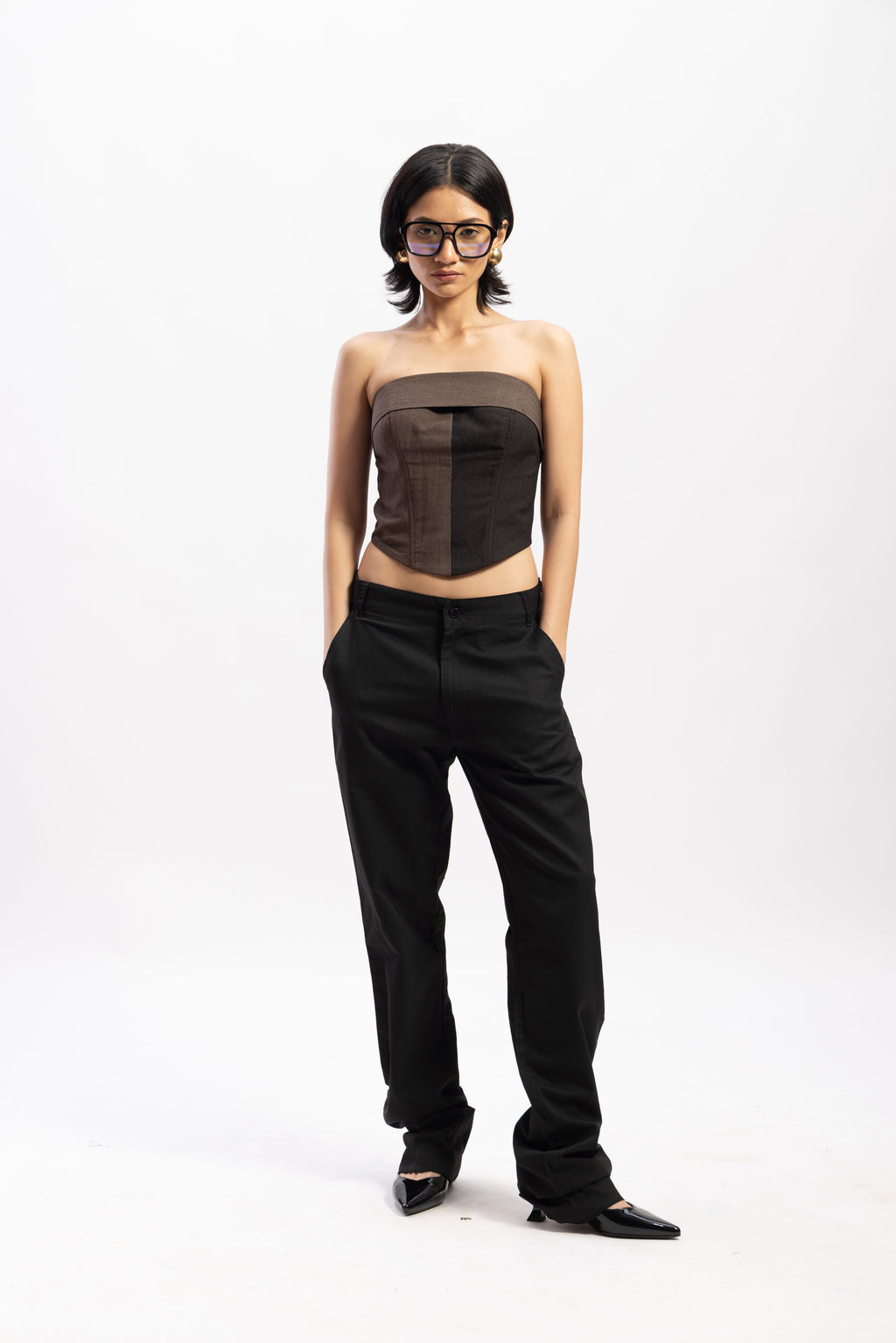 Half & Half overlap corset