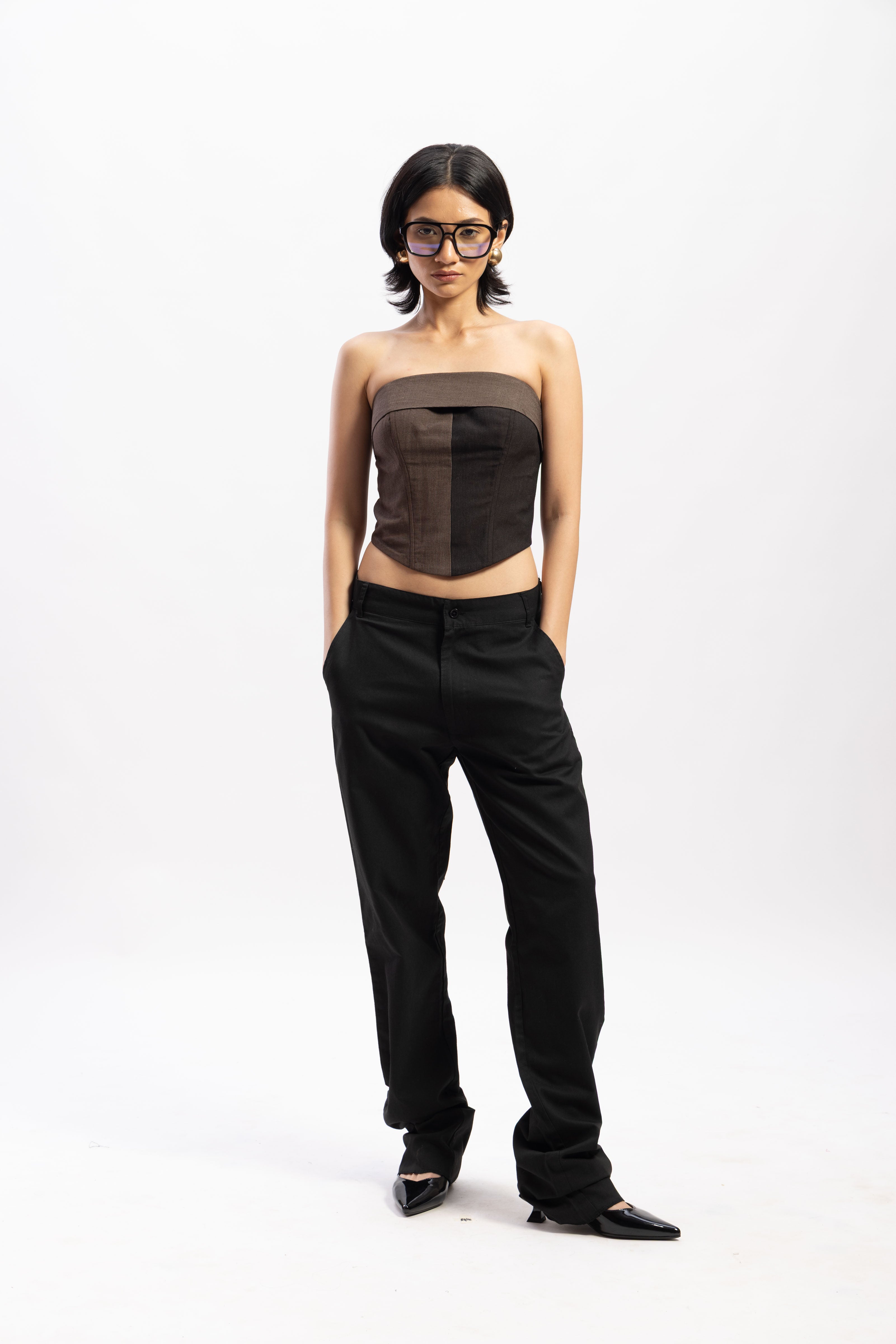 Half & Half overlap corset