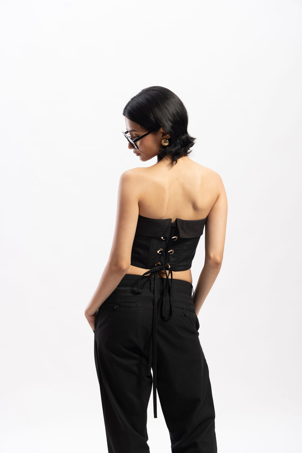 Half & Half overlap corset