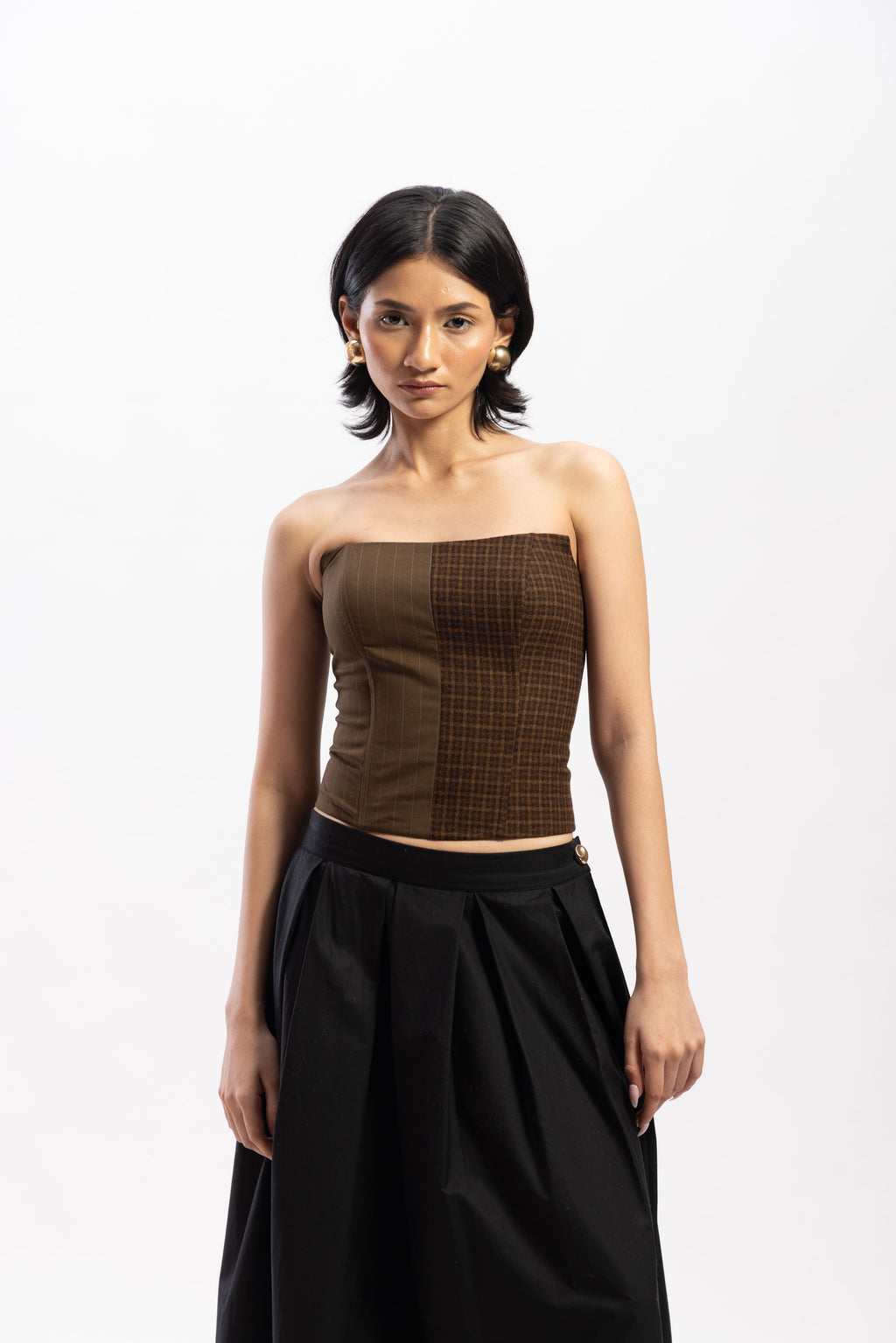 Half & Half paneled corset