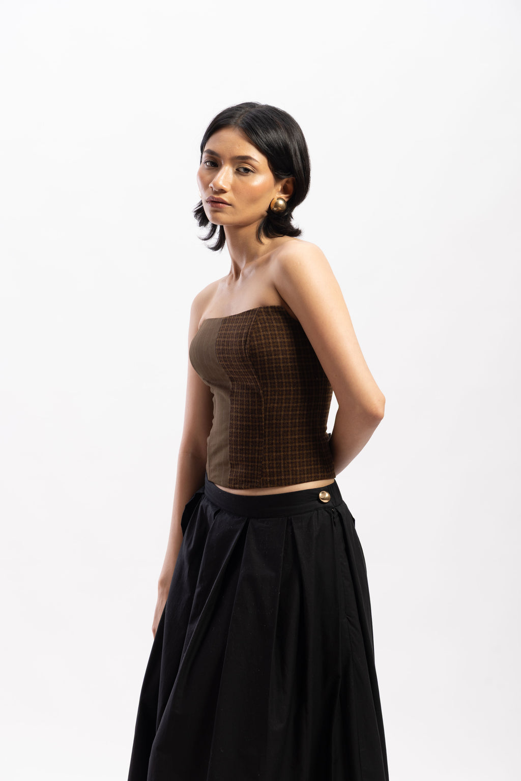 Half & Half paneled corset