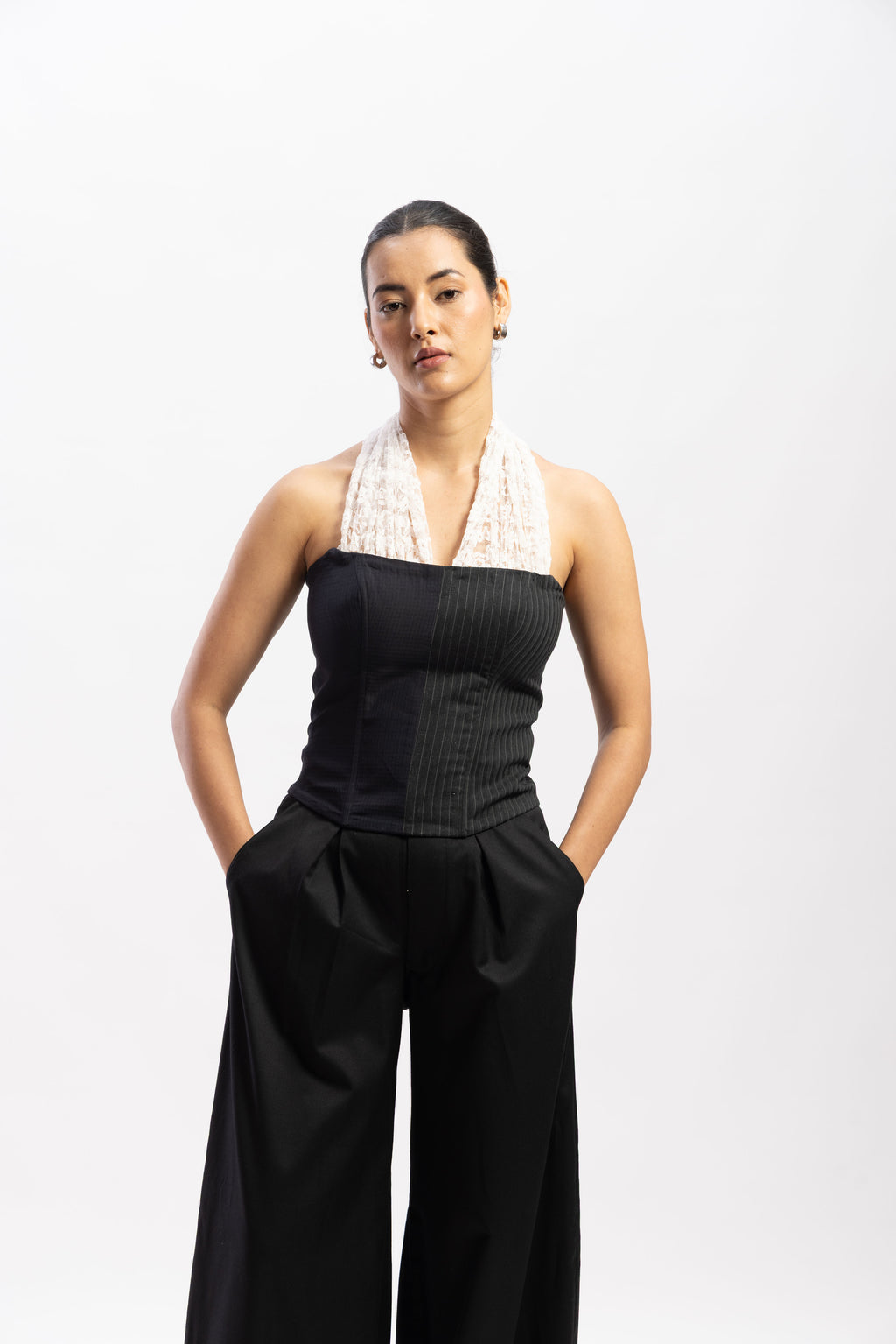 Half & Half lace corset