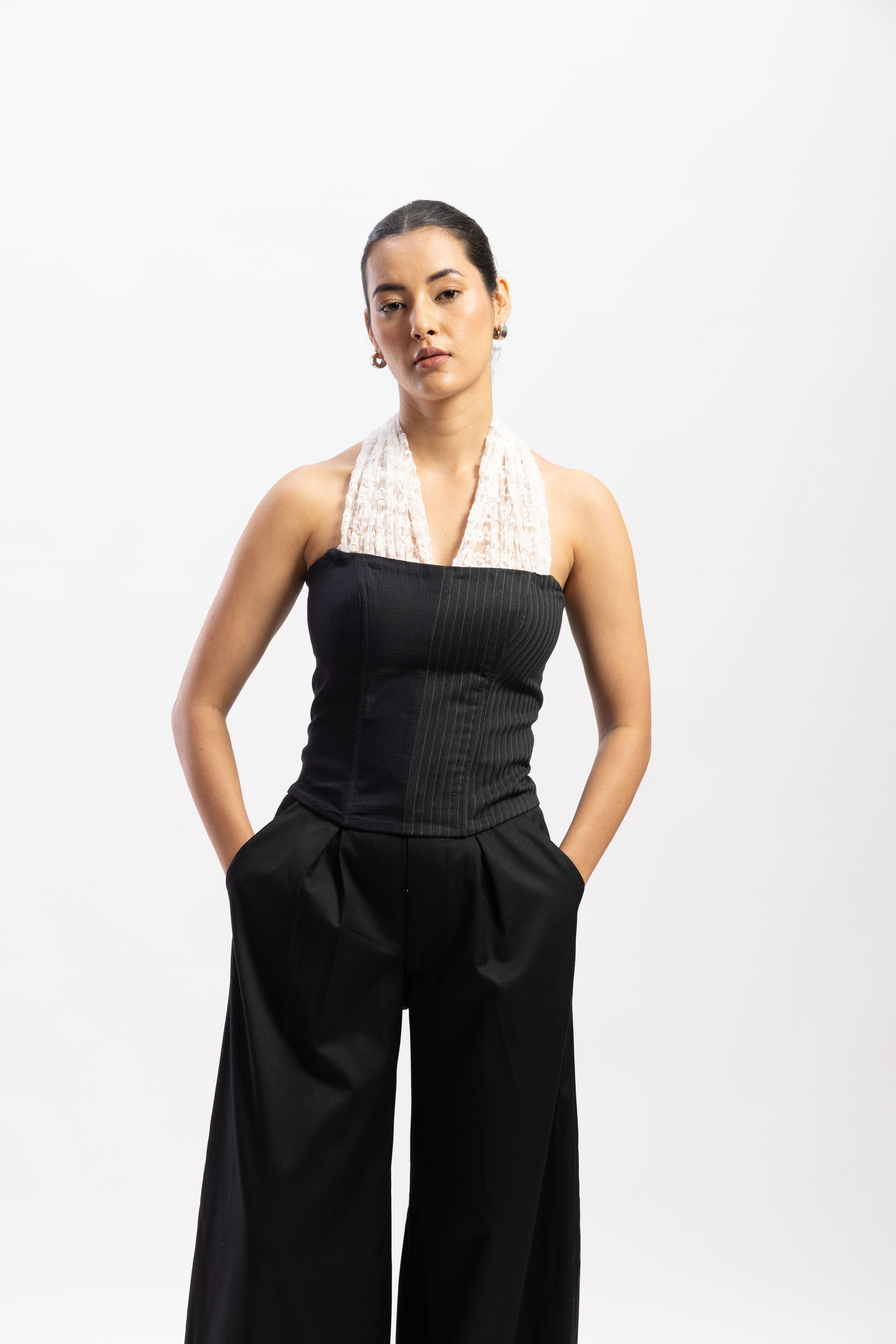 Half & Half lace corset