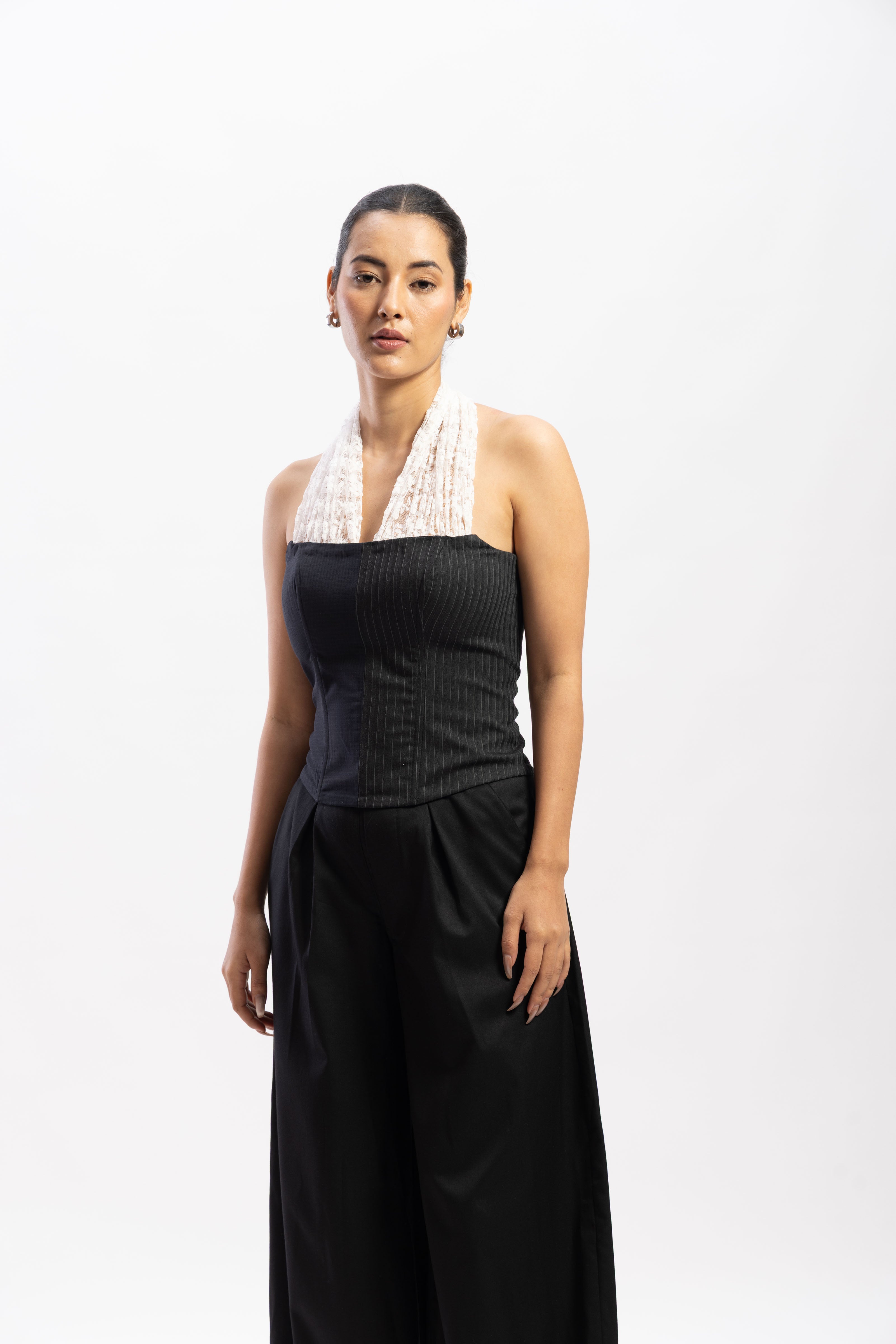 Half & Half lace corset