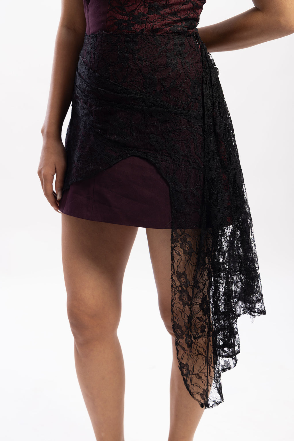 Half/half lace skirt